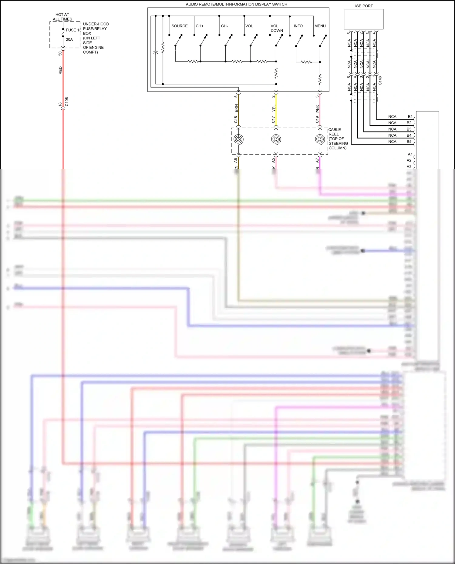 Honda CR-V IV (2011-2015) blu wiring diagram  (81 of 83)