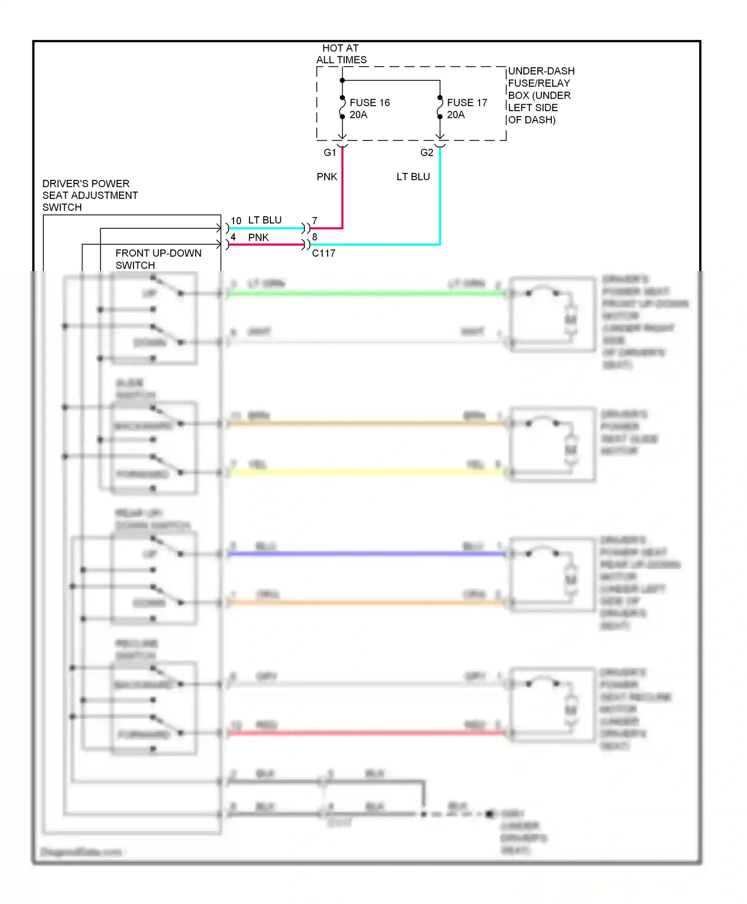 Honda CR-V IV (2011-2015) blu wiring diagram  (41 of 83)