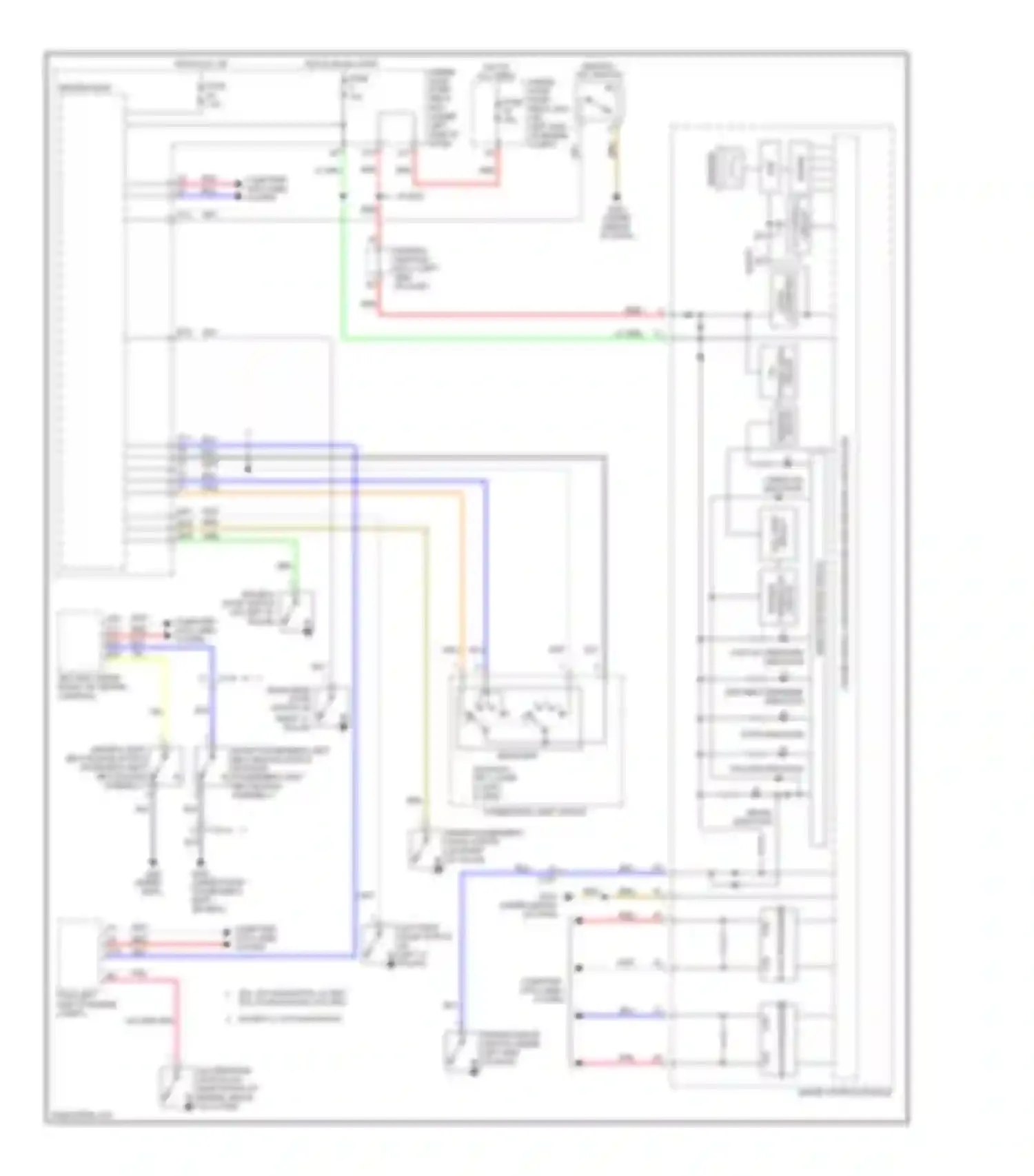 Wiring diagram brake indicator for Honda CR-V IV (2011-2015) (1 of 1)