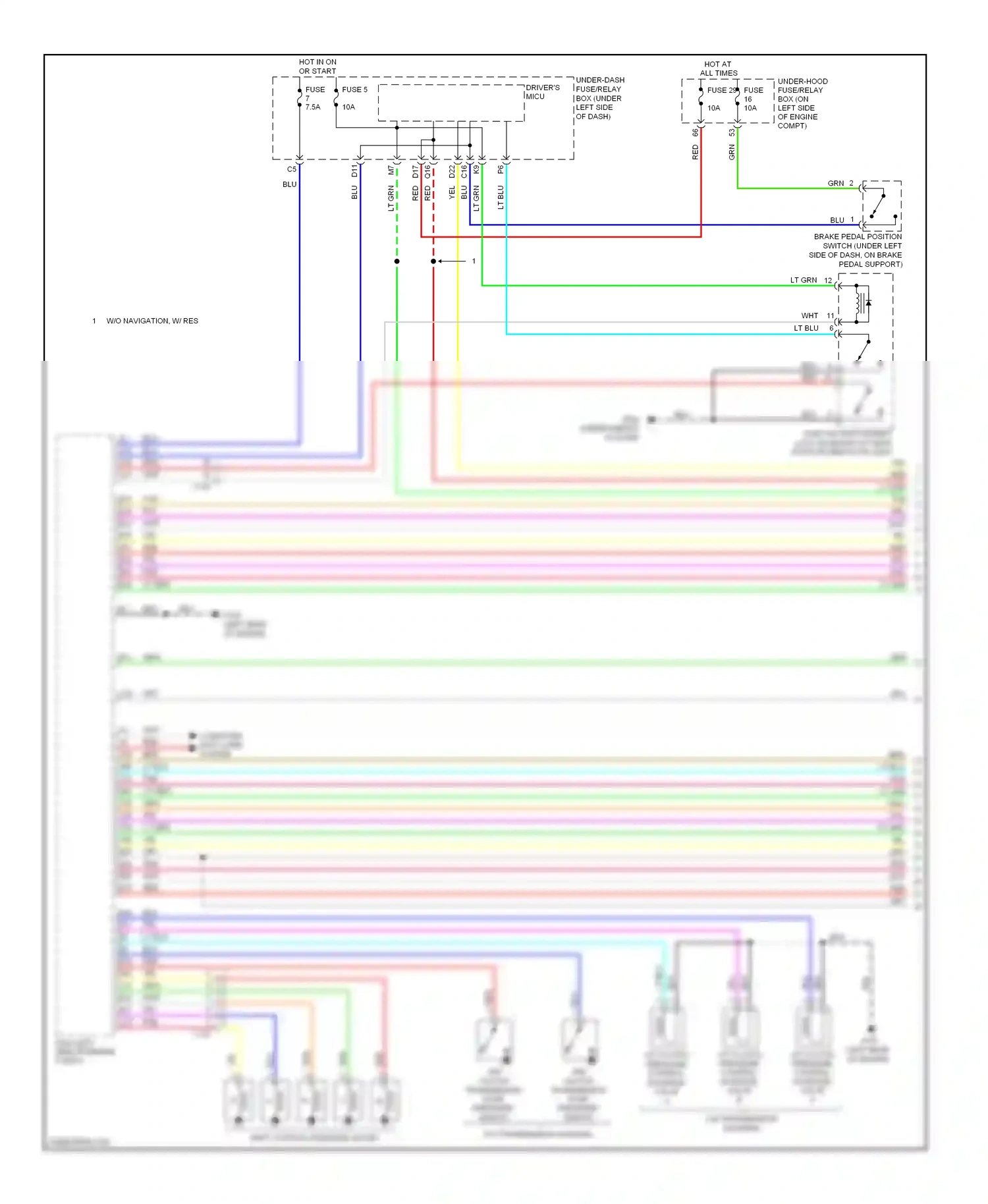 Honda CR-V IV (2011-2015) computer data lines system wiring diagram  (31 of 47)