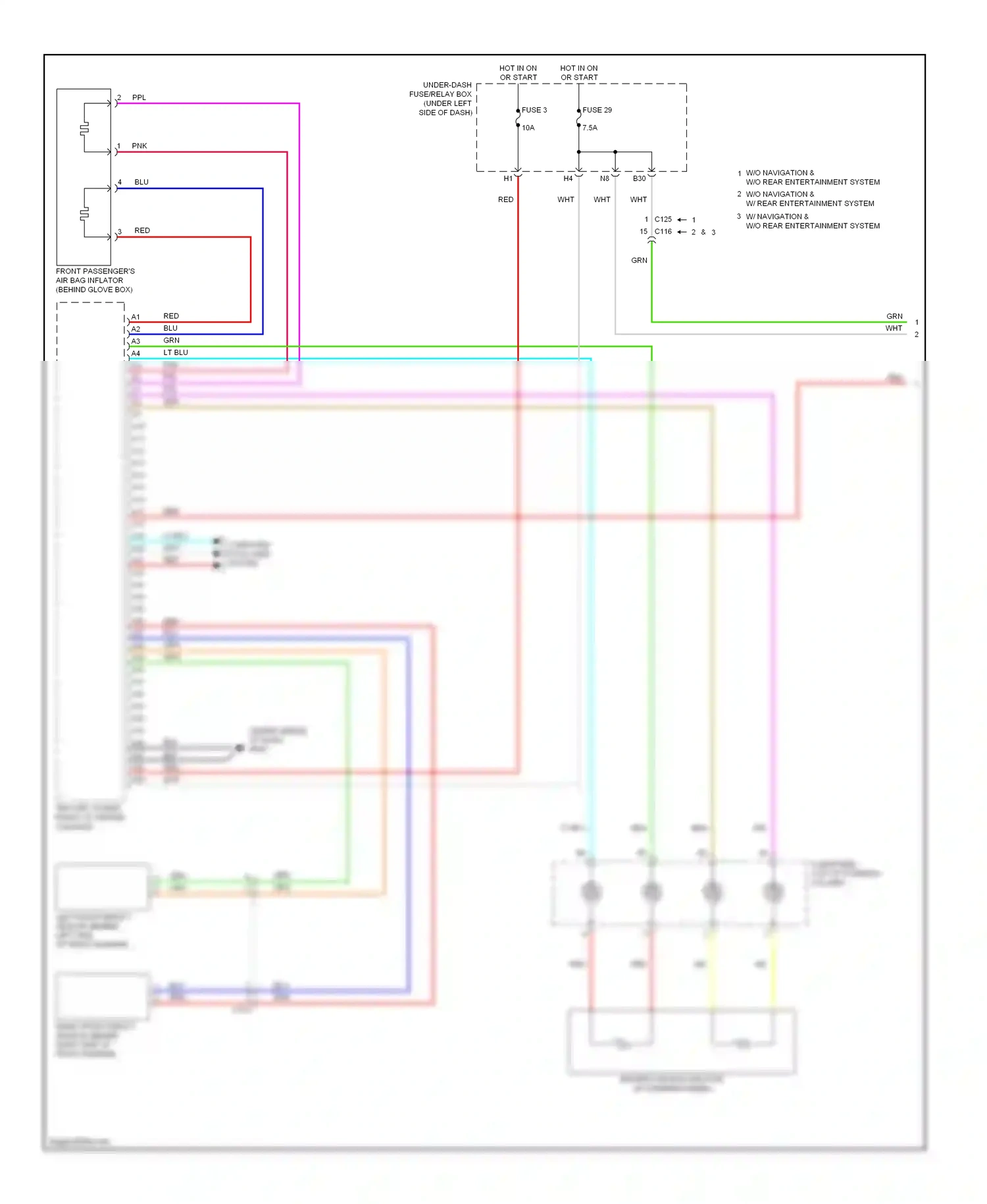 Honda CR-V IV (2011-2015) computer data lines system wiring diagram  (39 of 47)