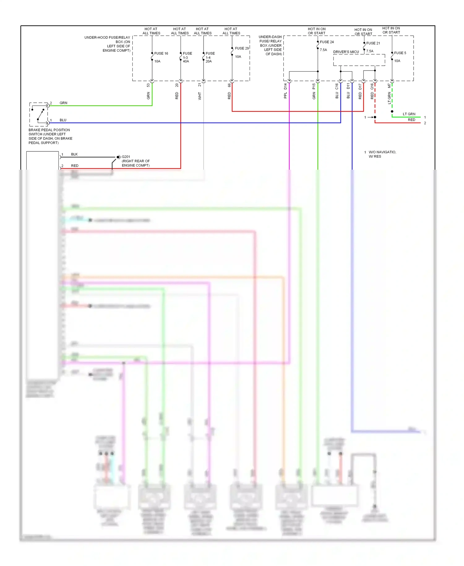 Honda CR-V IV (2011-2015) computer data lines system wiring diagram  (1 of 47)