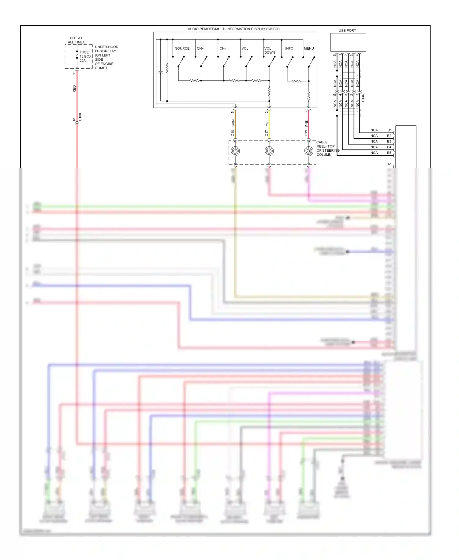 Honda CR-V IV (2011-2015) computer data lines system wiring diagram  (36 of 47)