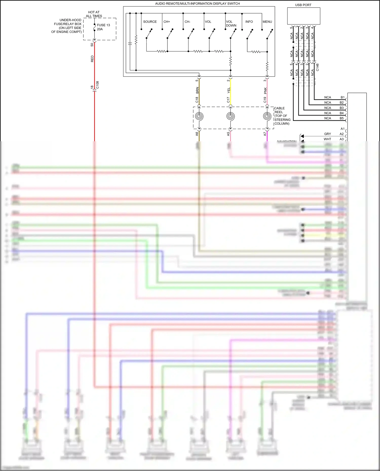 Honda CR-V IV (2011-2015) computer data lines system wiring diagram  (43 of 47)