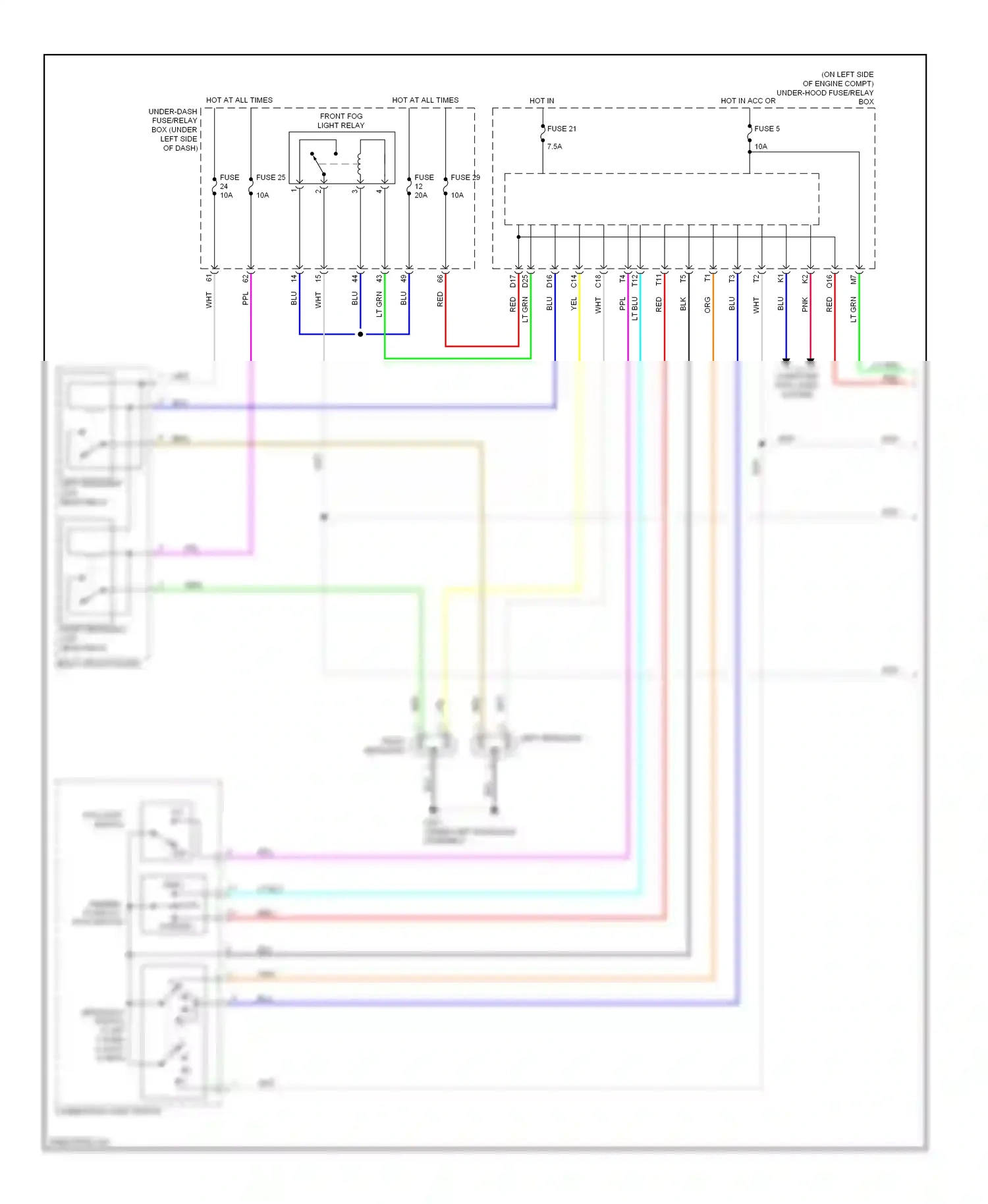 Honda CR-V IV (2011-2015) computer data lines system wiring diagram  (14 of 47)