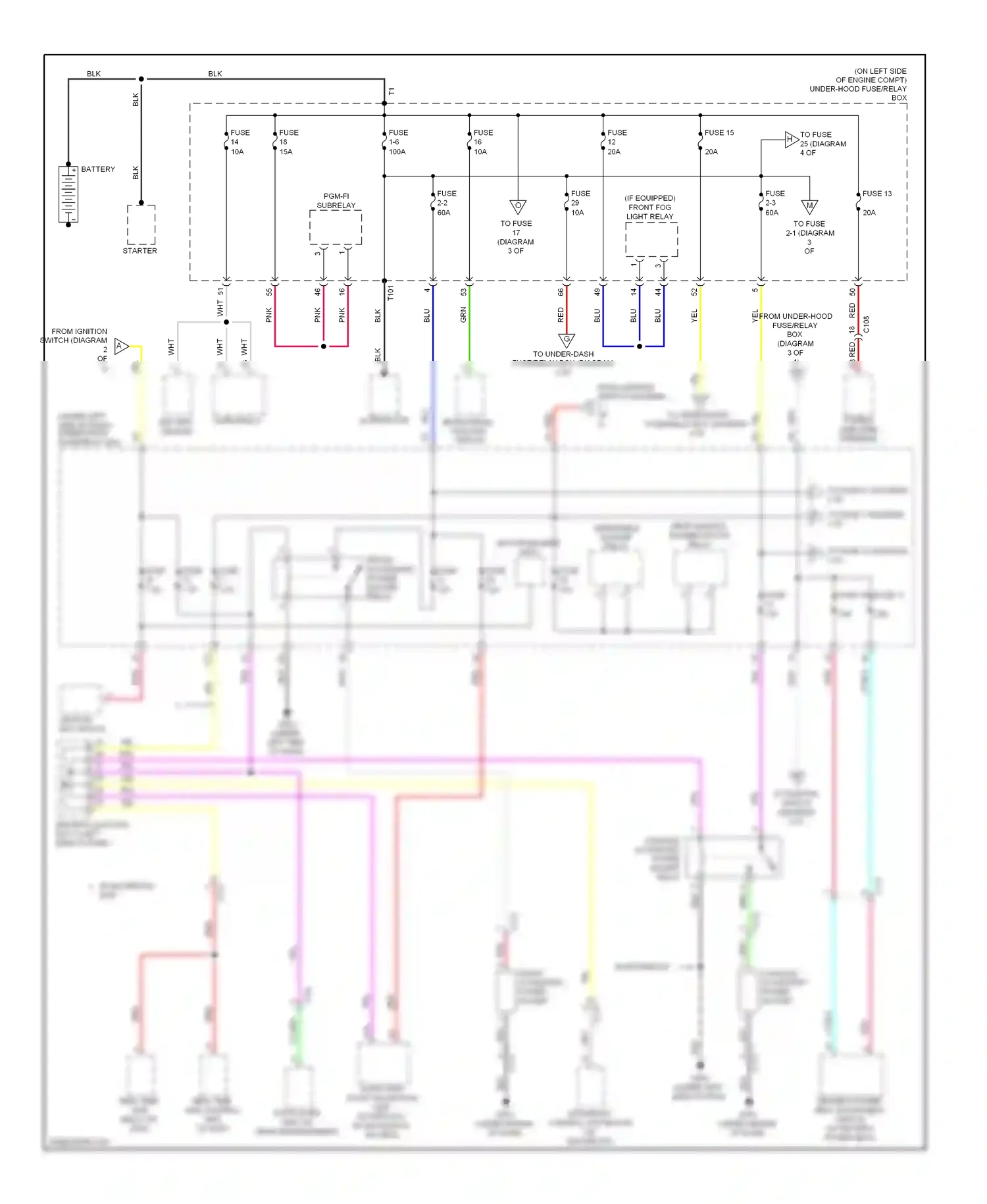 Honda CR-V IV (2011-2015) console accessory power socket relay wiring diagram  (2 of 2)