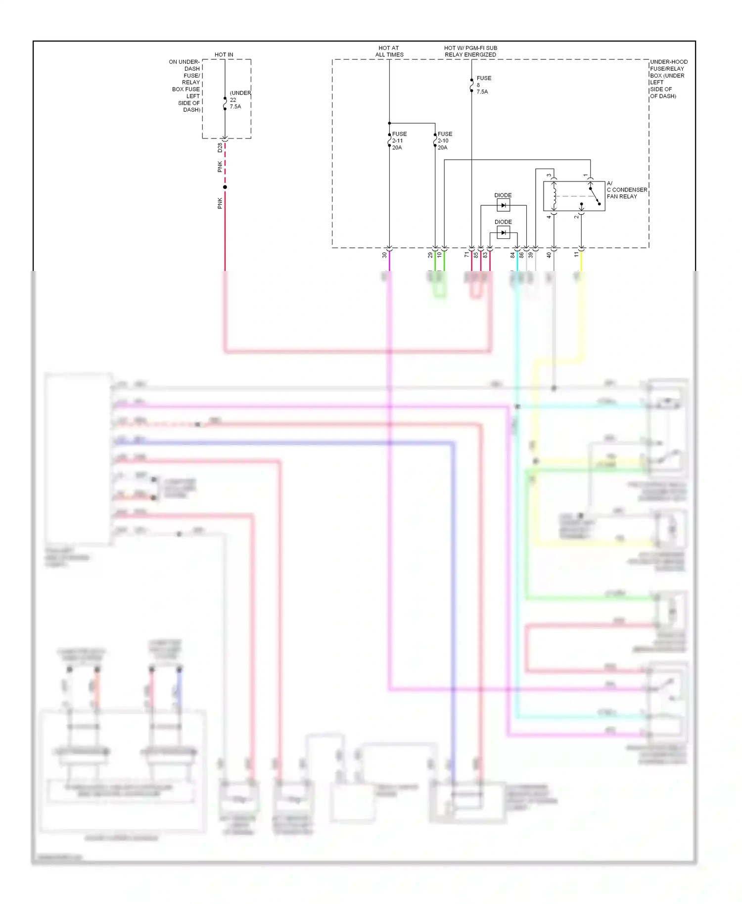 Honda CR-V IV (2011-2015) diode b wiring diagram  (1 of 2)