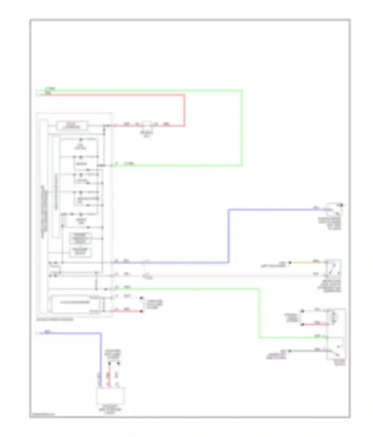 Wiring diagram driver's j/b 2 for Honda CR-V IV (2011-2015) (1 of 1)