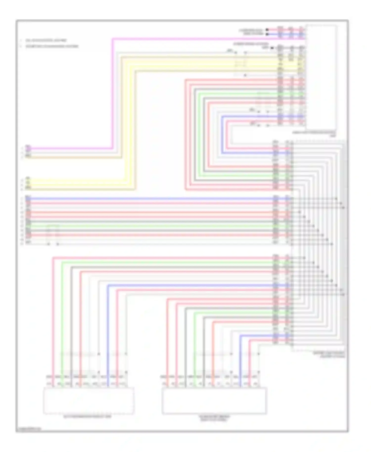 Wiring diagram except exl w/ navigation, w/o res for Honda CR-V IV (2011-2015) (1 of 1)
