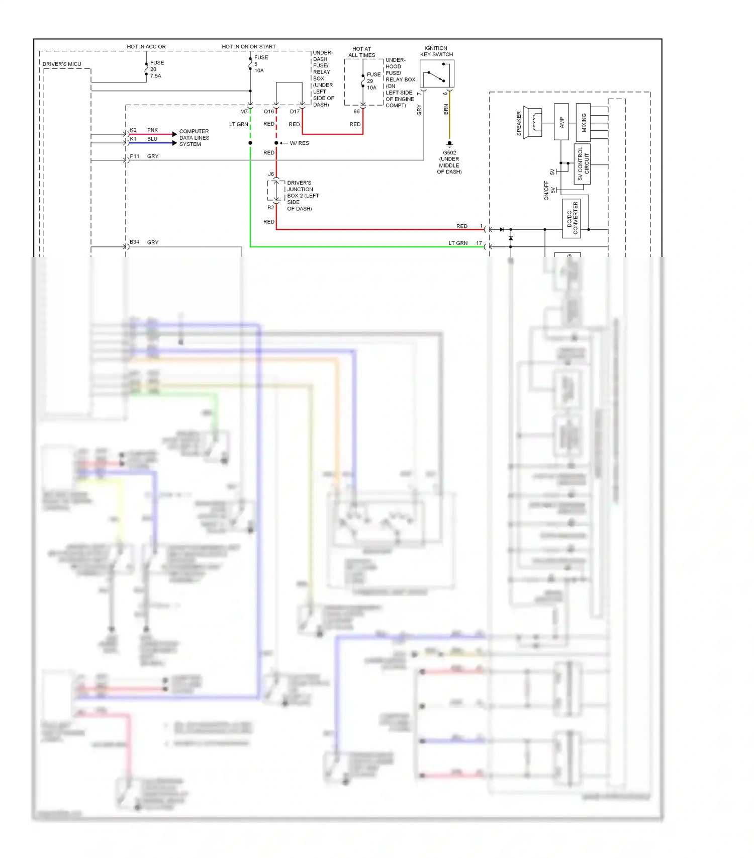 Honda CR-V IV (2011-2015) fail-safe wiring diagram  (1 of 1)