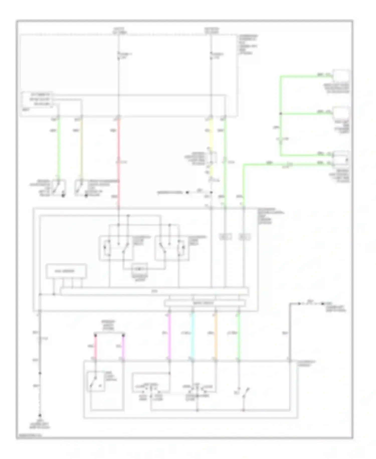 Wiring diagram fuse 6 for Honda CR-V IV (2011-2015) (2 of 2)