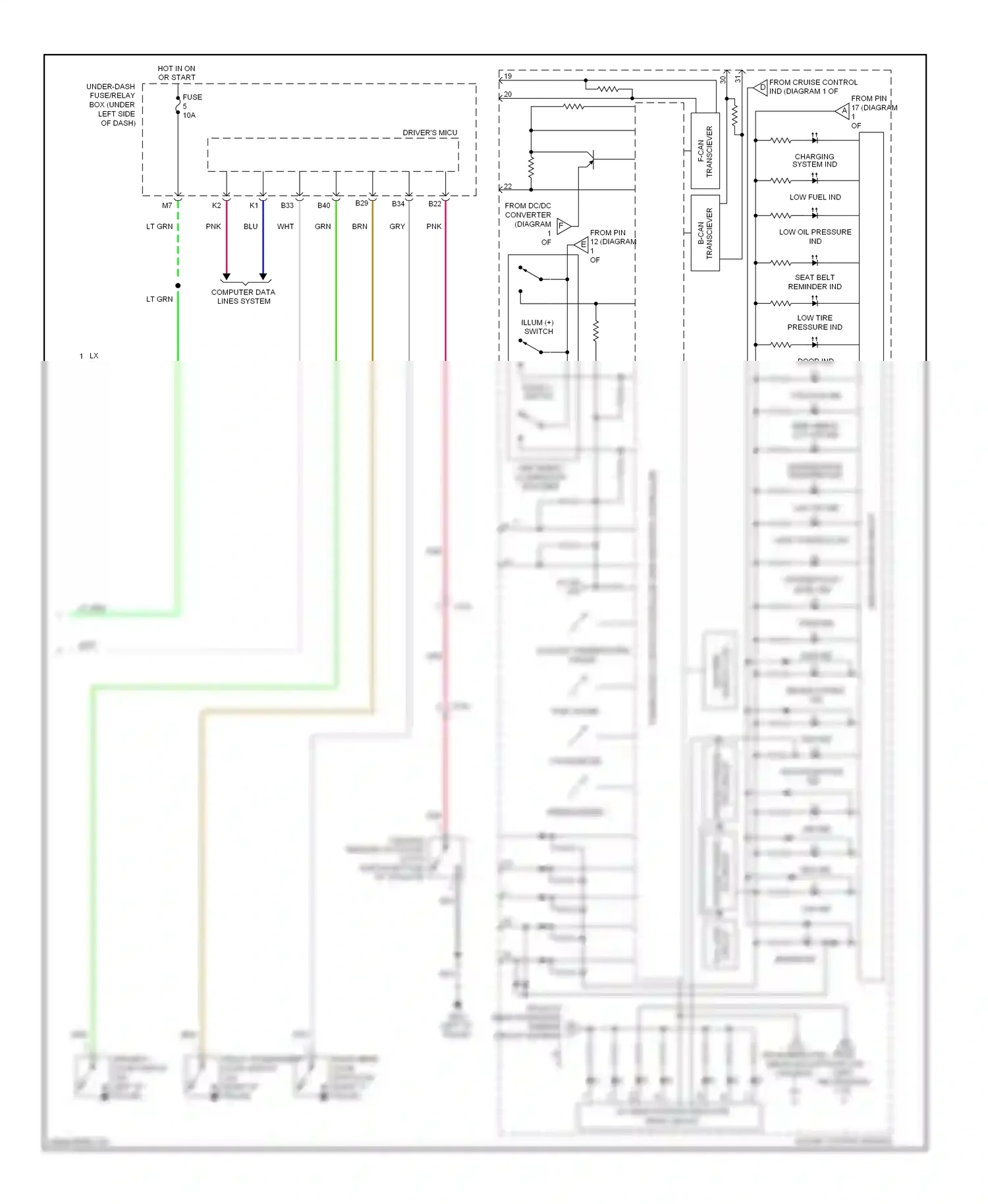 Honda CR-V IV (2011-2015) gauge control module wiring diagram  (16 of 28)
