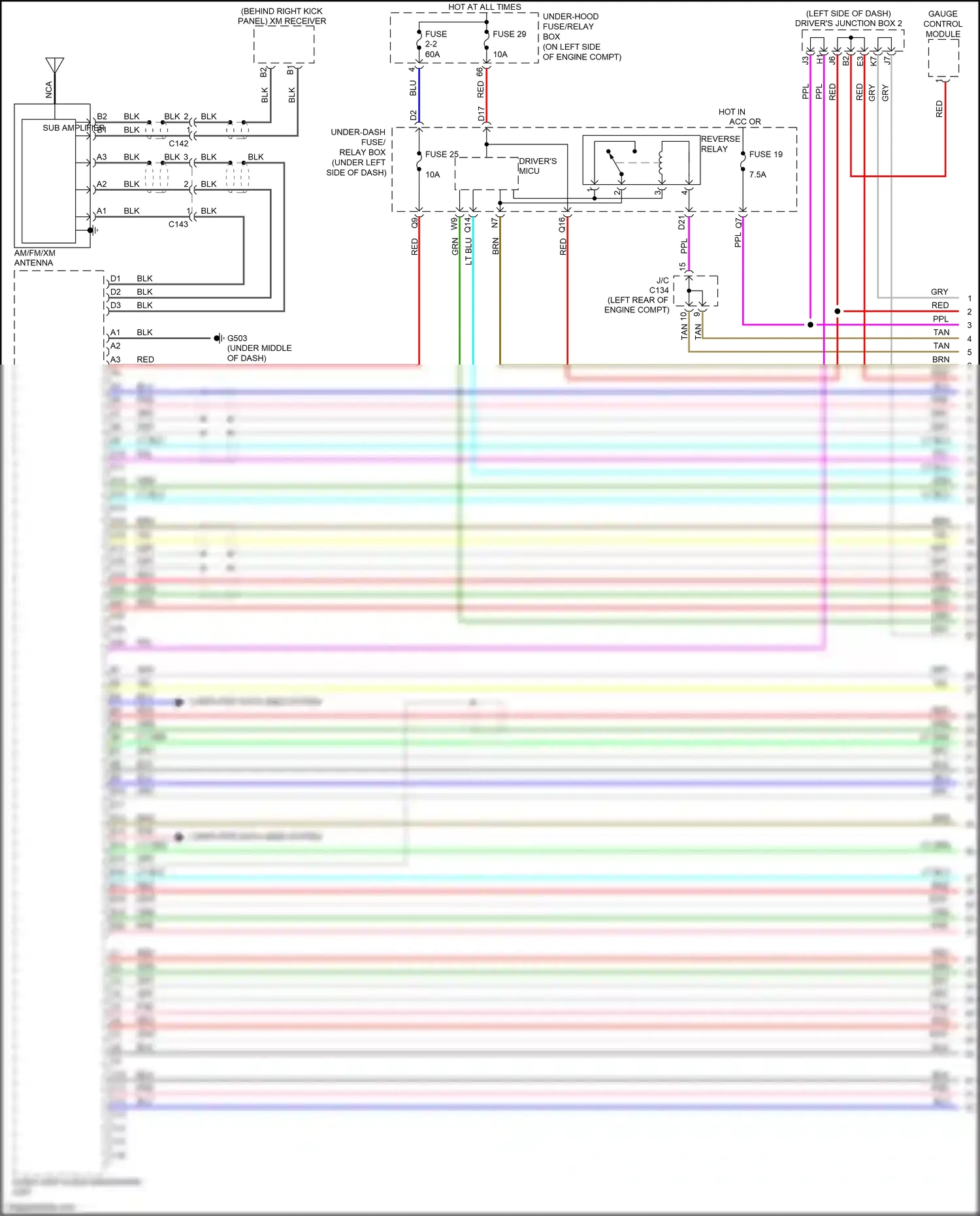 Honda CR-V IV (2011-2015) gauge control module wiring diagram  (25 of 28)