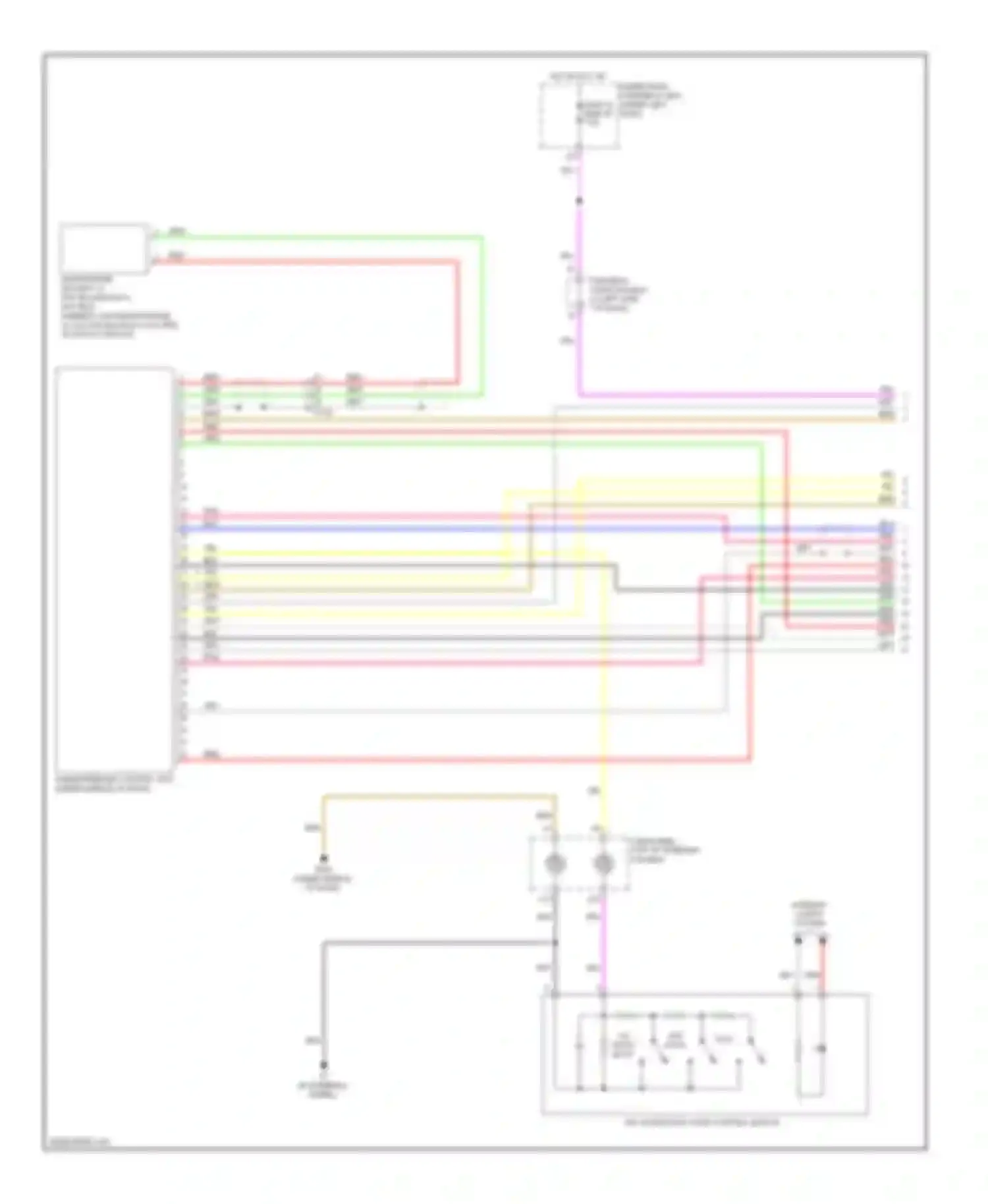 Wiring diagram hfl- navigation voice control switch for Honda CR-V IV (2011-2015) (2 of 2)
