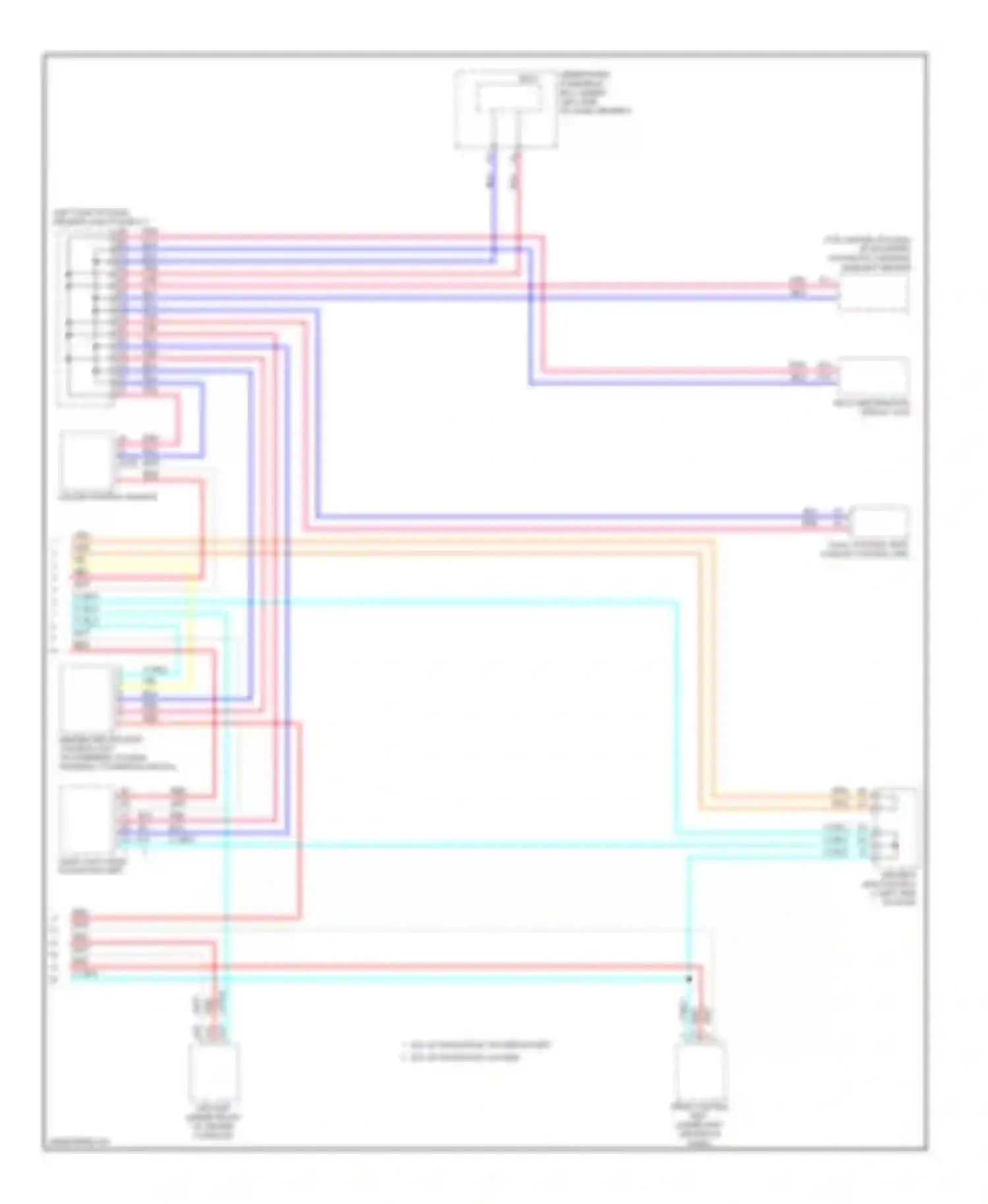 Wiring diagram hvac control unit/ climate control unit for Honda CR-V IV (2011-2015) (1 of 3)