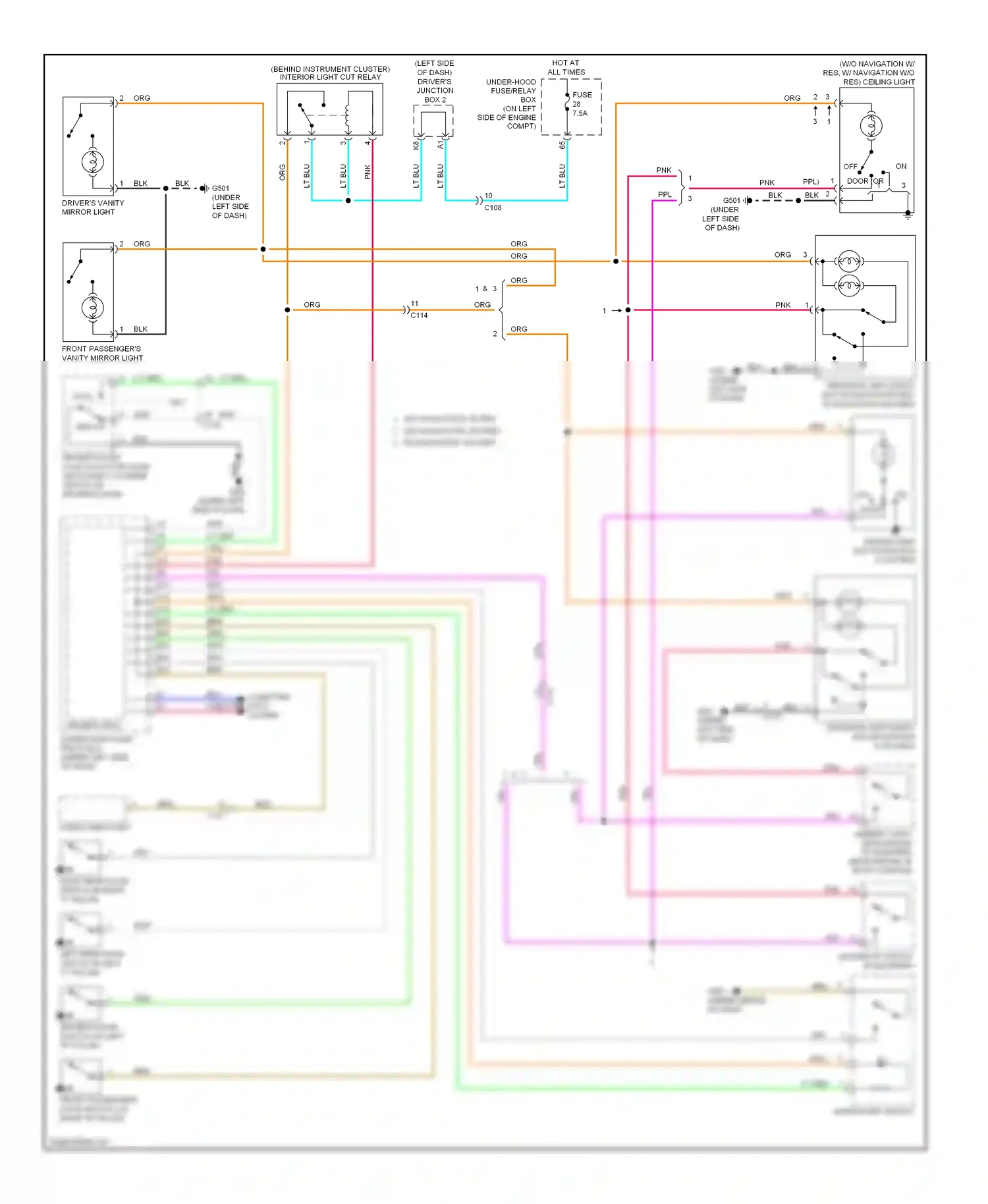 Honda CR-V IV (2011-2015) ignition key switch wiring diagram  (2 of 7)