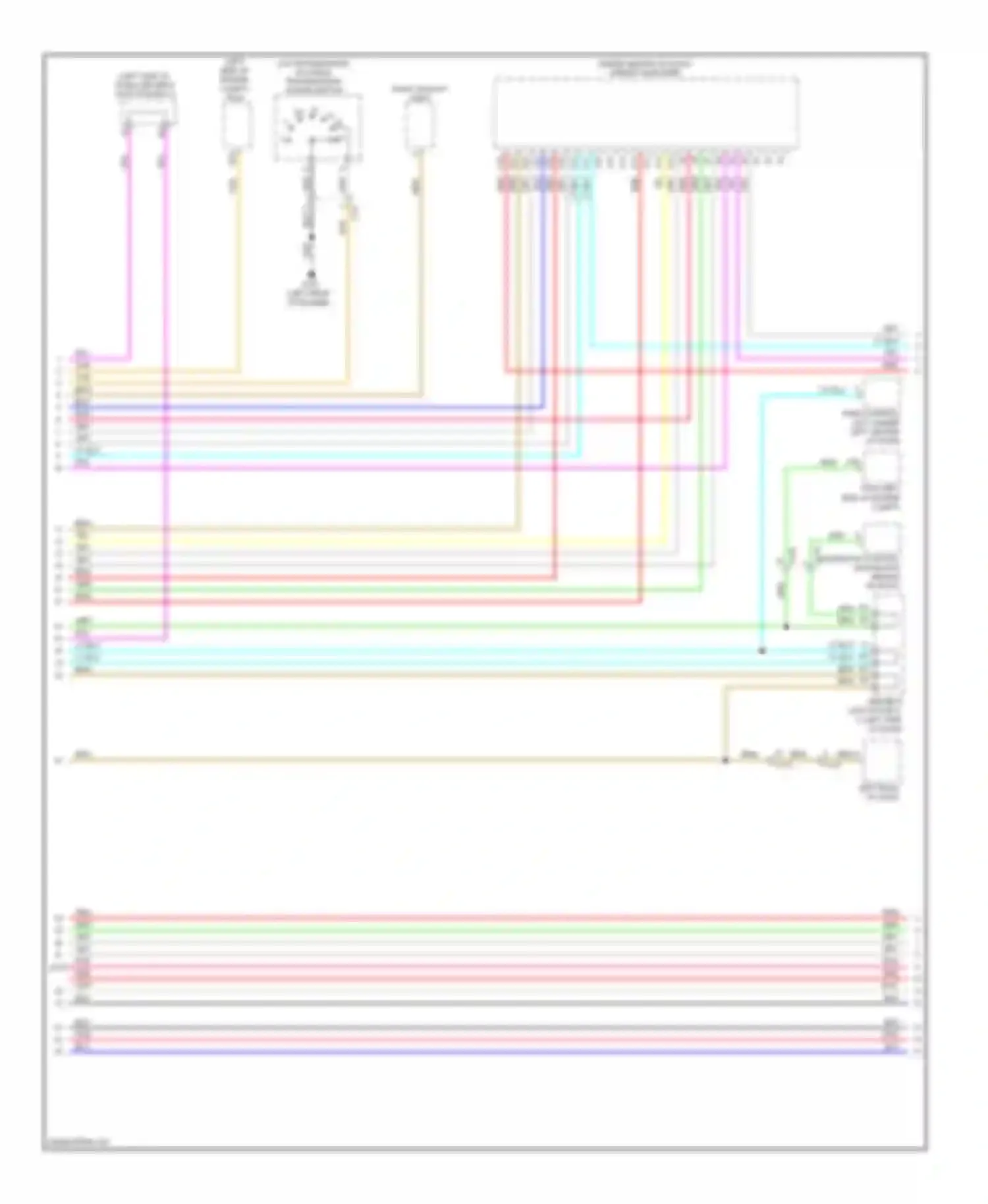 Wiring diagram left back-up light for Honda CR-V IV (2011-2015) (2 of 6)