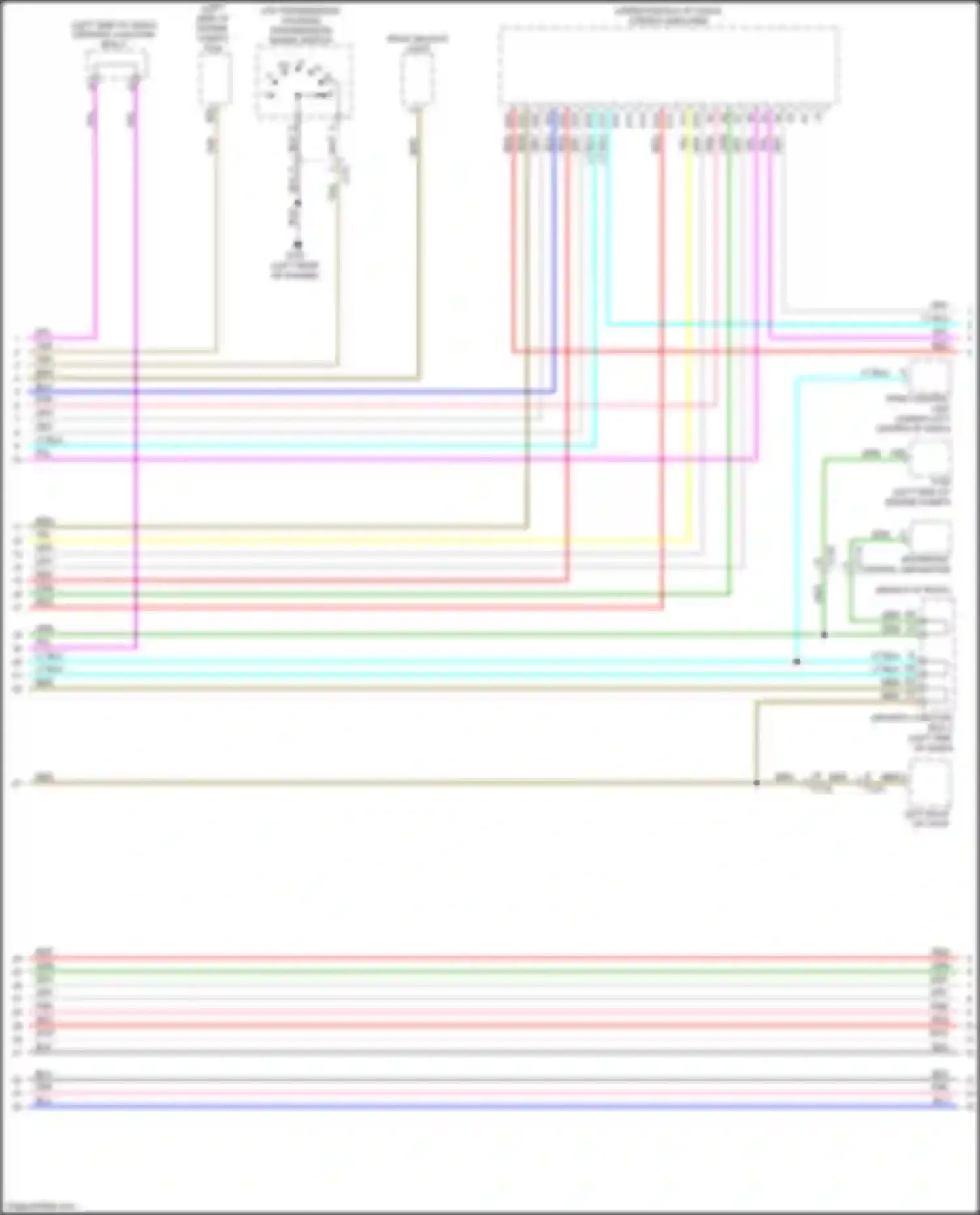 Wiring diagram left back-up light for Honda CR-V IV (2011-2015) (5 of 6)