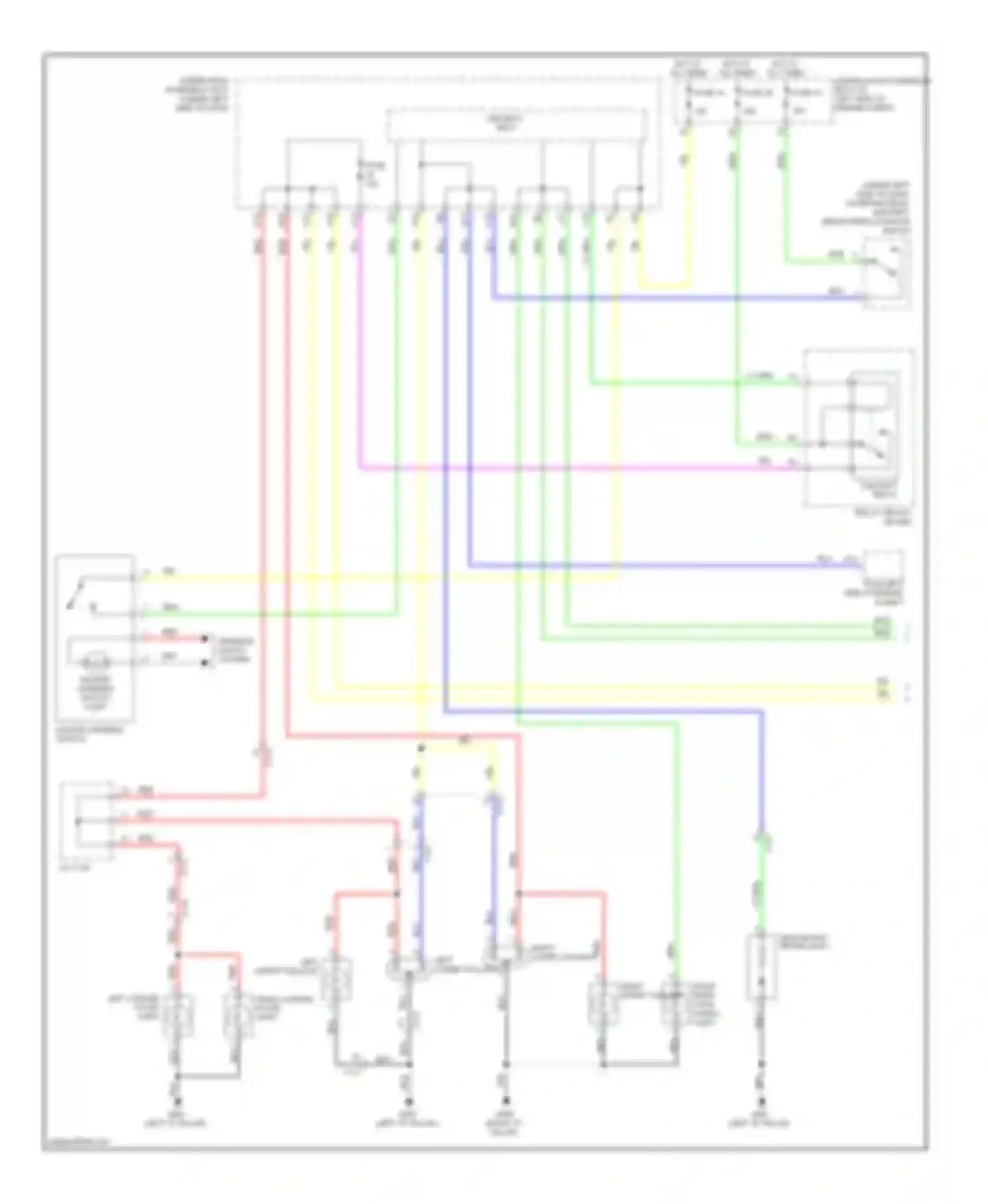 Wiring diagram left license plate light for Honda CR-V IV (2011-2015) (1 of 2)