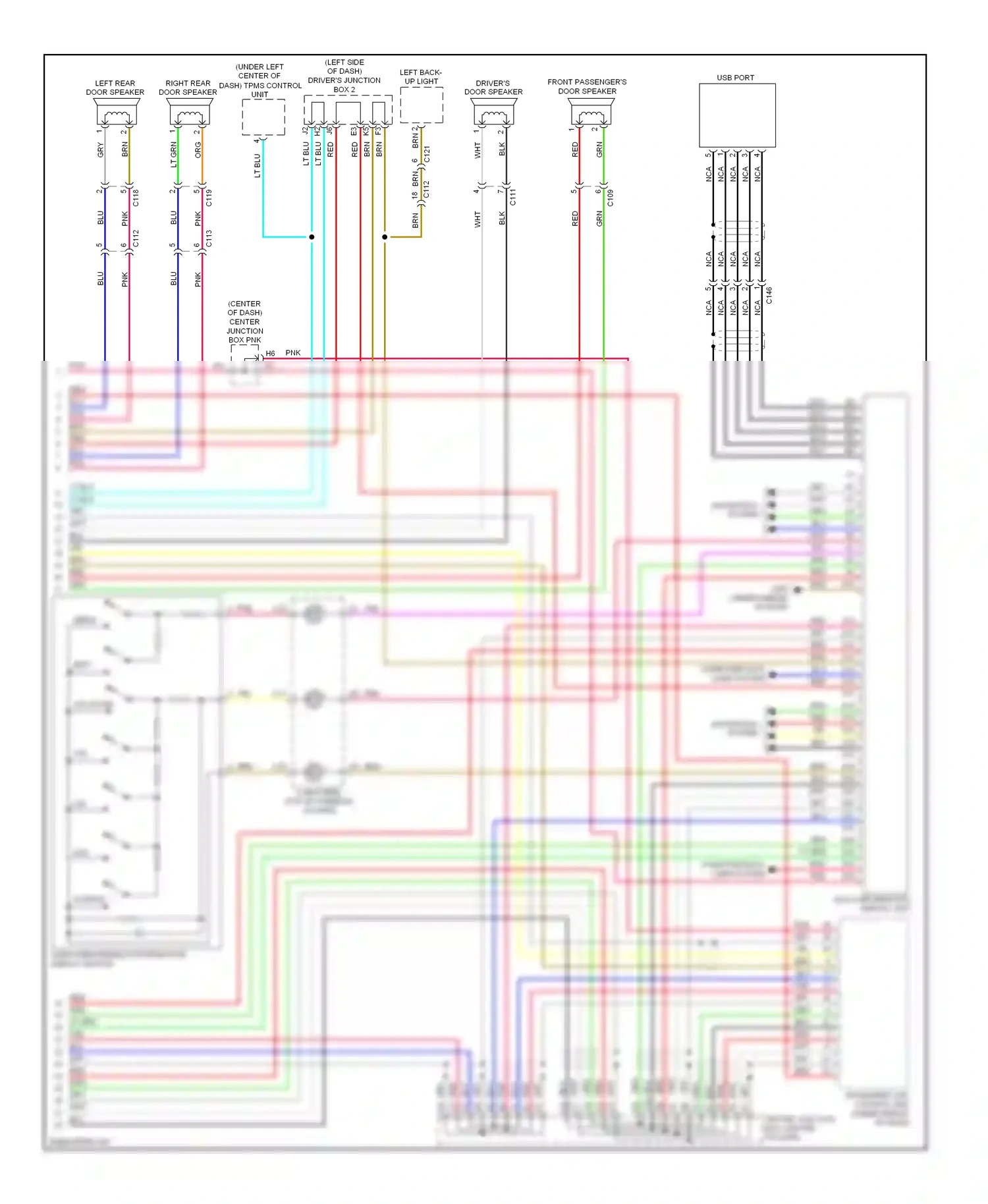 Honda CR-V IV (2011-2015) multi information display unit wiring diagram  (2 of 12)
