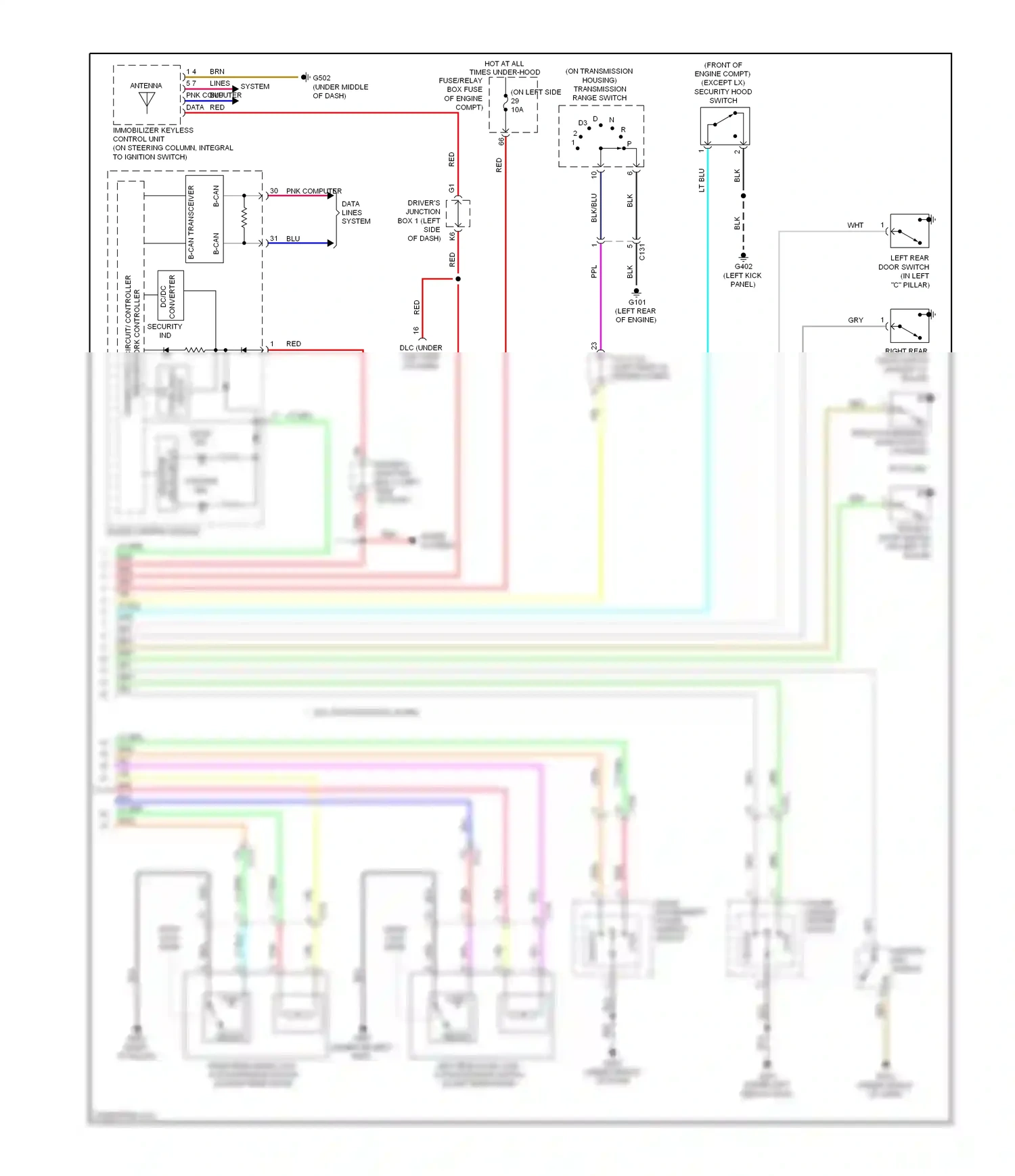 Honda CR-V IV (2011-2015) pnk computer data lines system wiring diagram  (1 of 3)