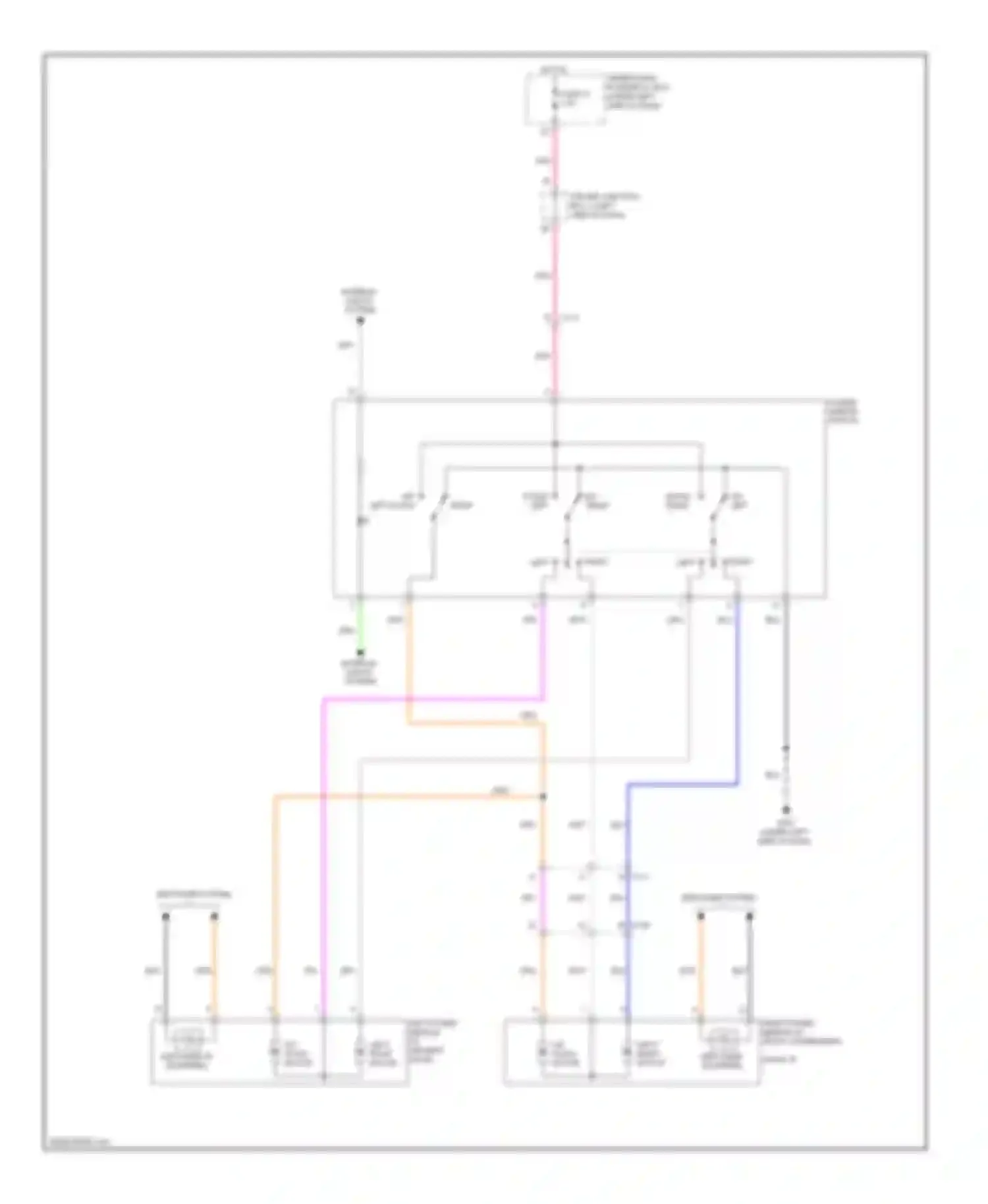 Wiring diagram right left for Honda CR-V IV (2011-2015) (1 of 1)