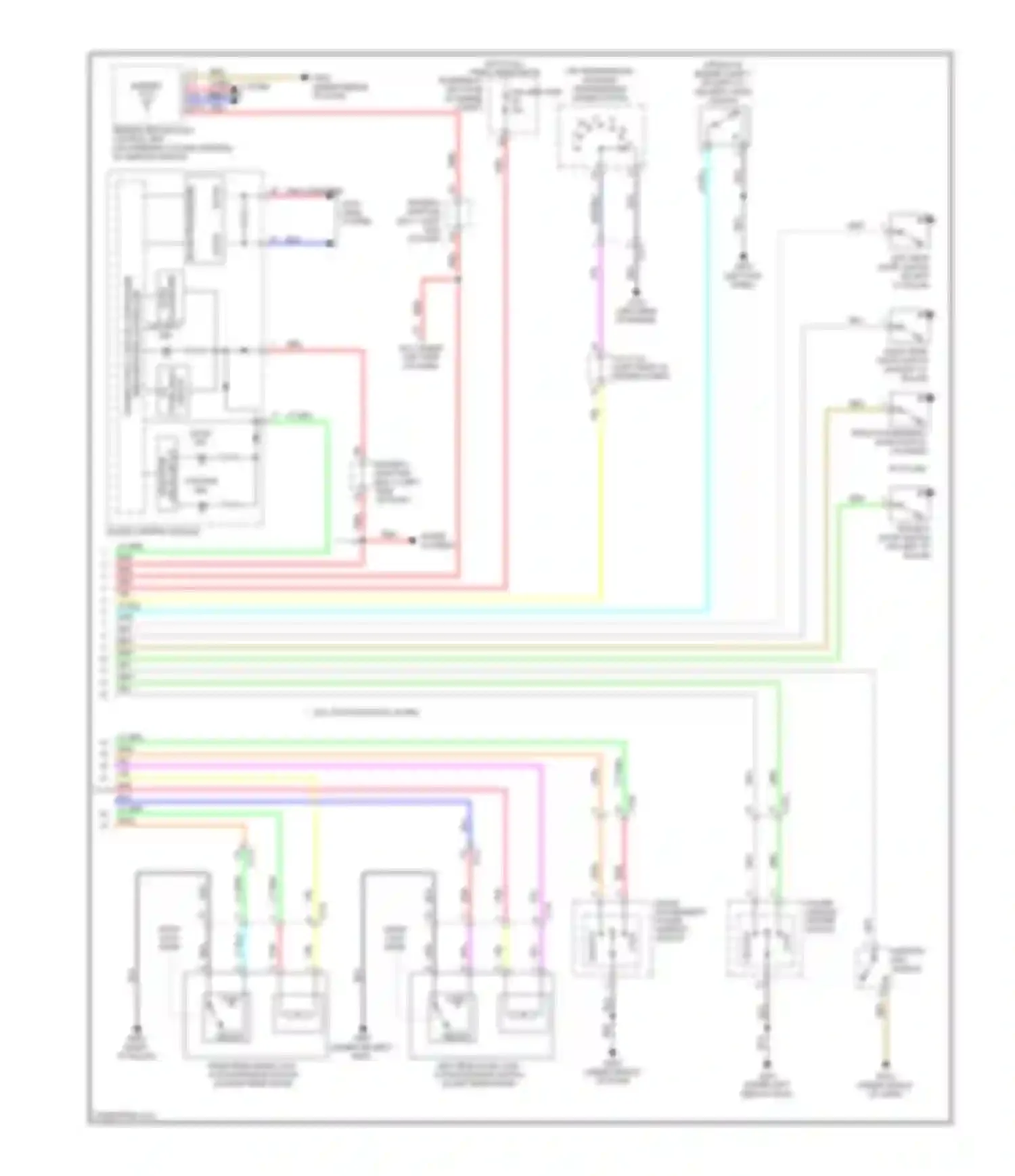 Wiring diagram sound systems for Honda CR-V IV (2011-2015) (1 of 2)
