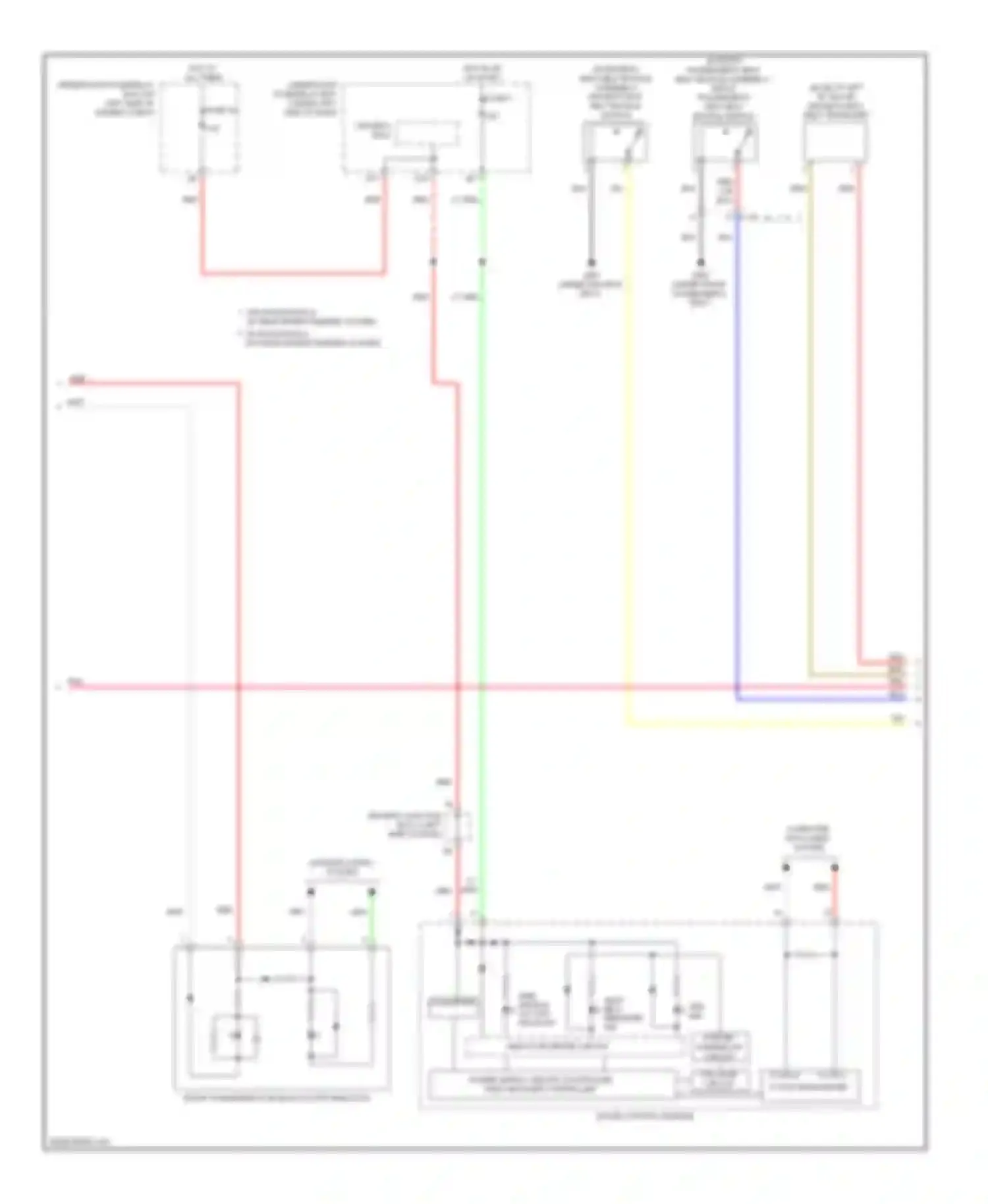 Wiring diagram srs ind for Honda CR-V IV (2011-2015) (2 of 2)