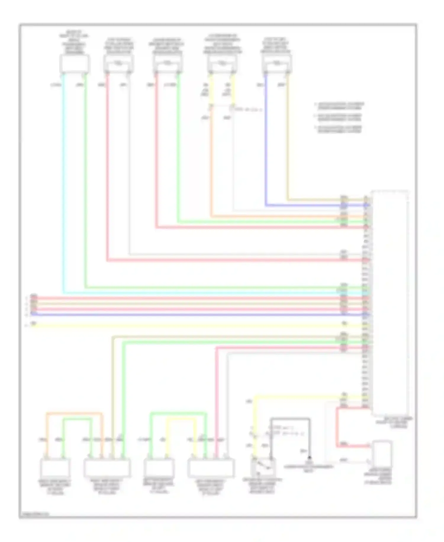 Wiring diagram w/ navigation, w/o rear entertainment system for Honda CR-V IV (2011-2015) (2 of 2)