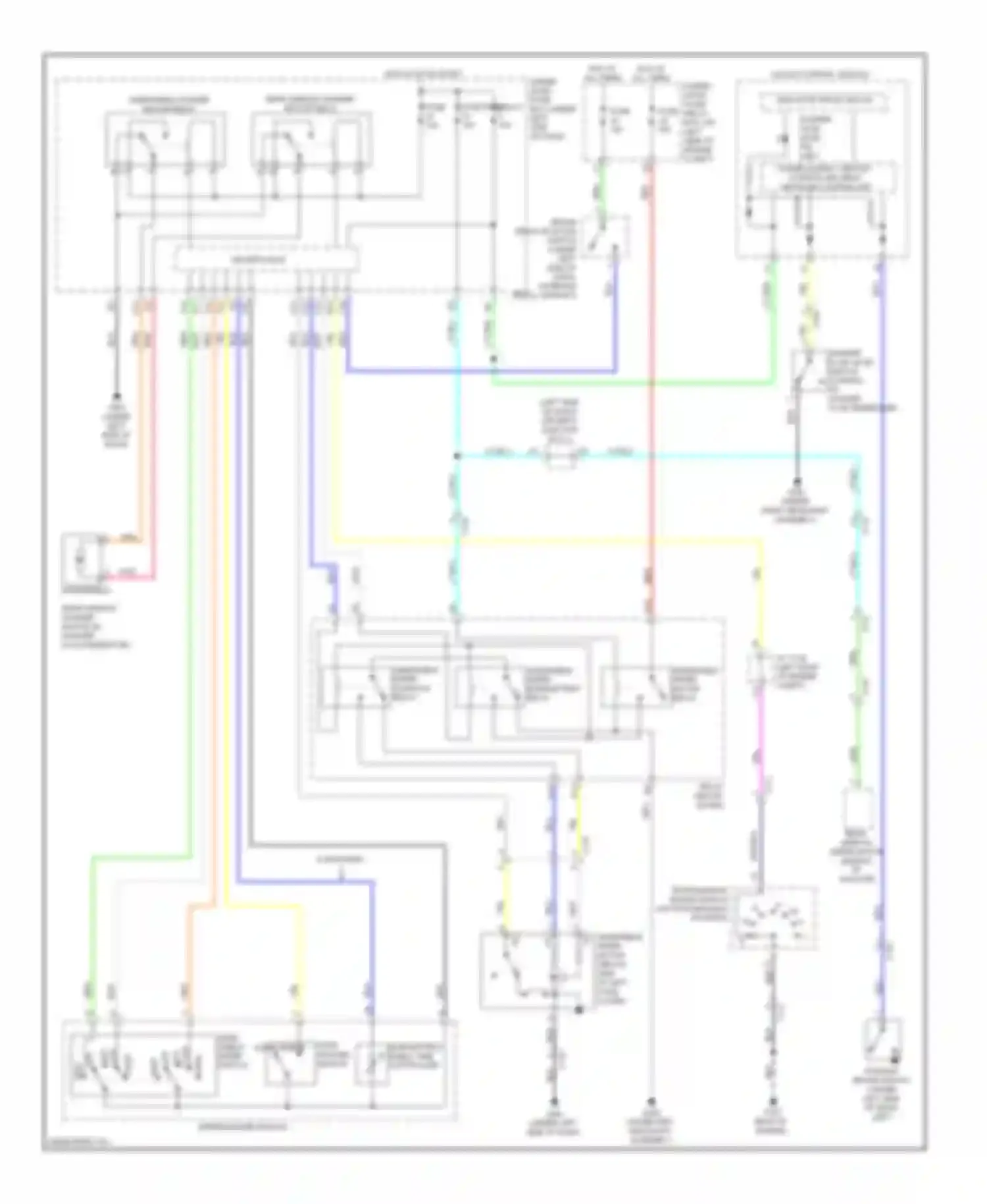 Wiring diagram windshield wiper motor relay for Honda CR-V IV (2011-2015) (1 of 2)