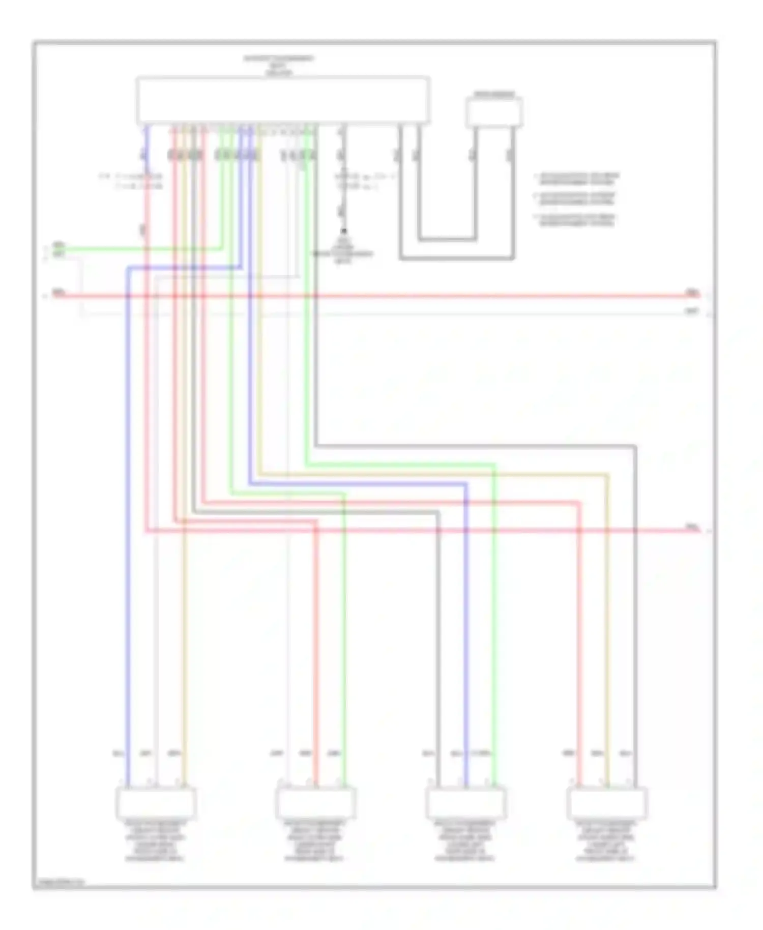 Wiring diagram w/o navigation, w/o rear entertainment system for Honda CR-V IV (2011-2015) (1 of 2)