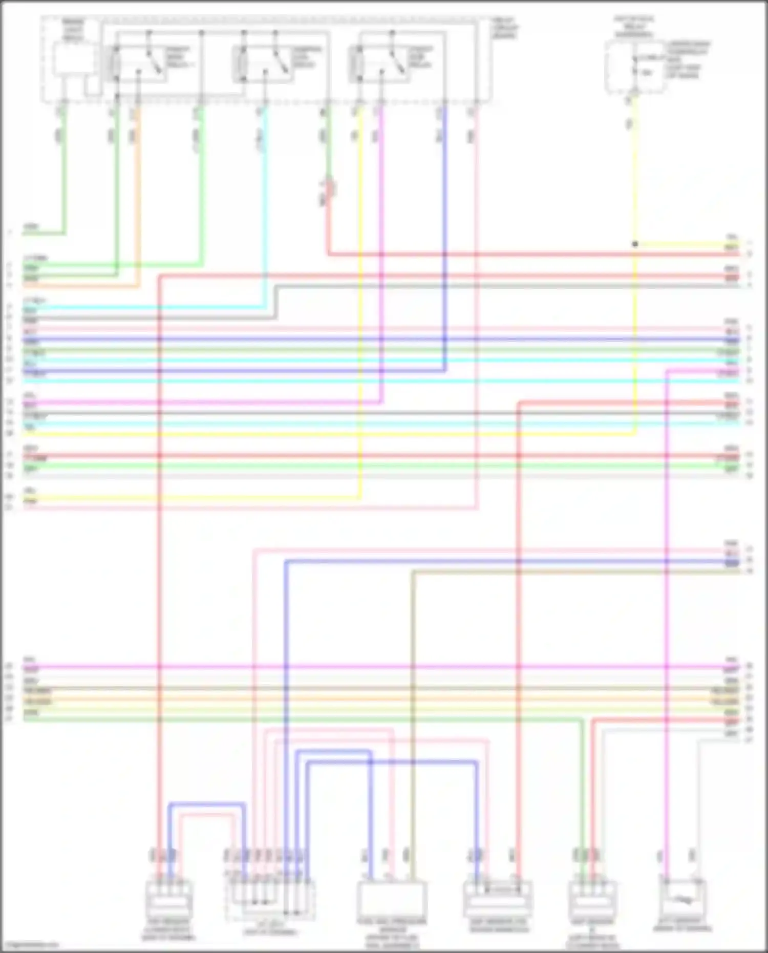CR-V Honda V facelift (2019-2024): Wiring diagram engine performance 1.5l turbo (4 of 6)