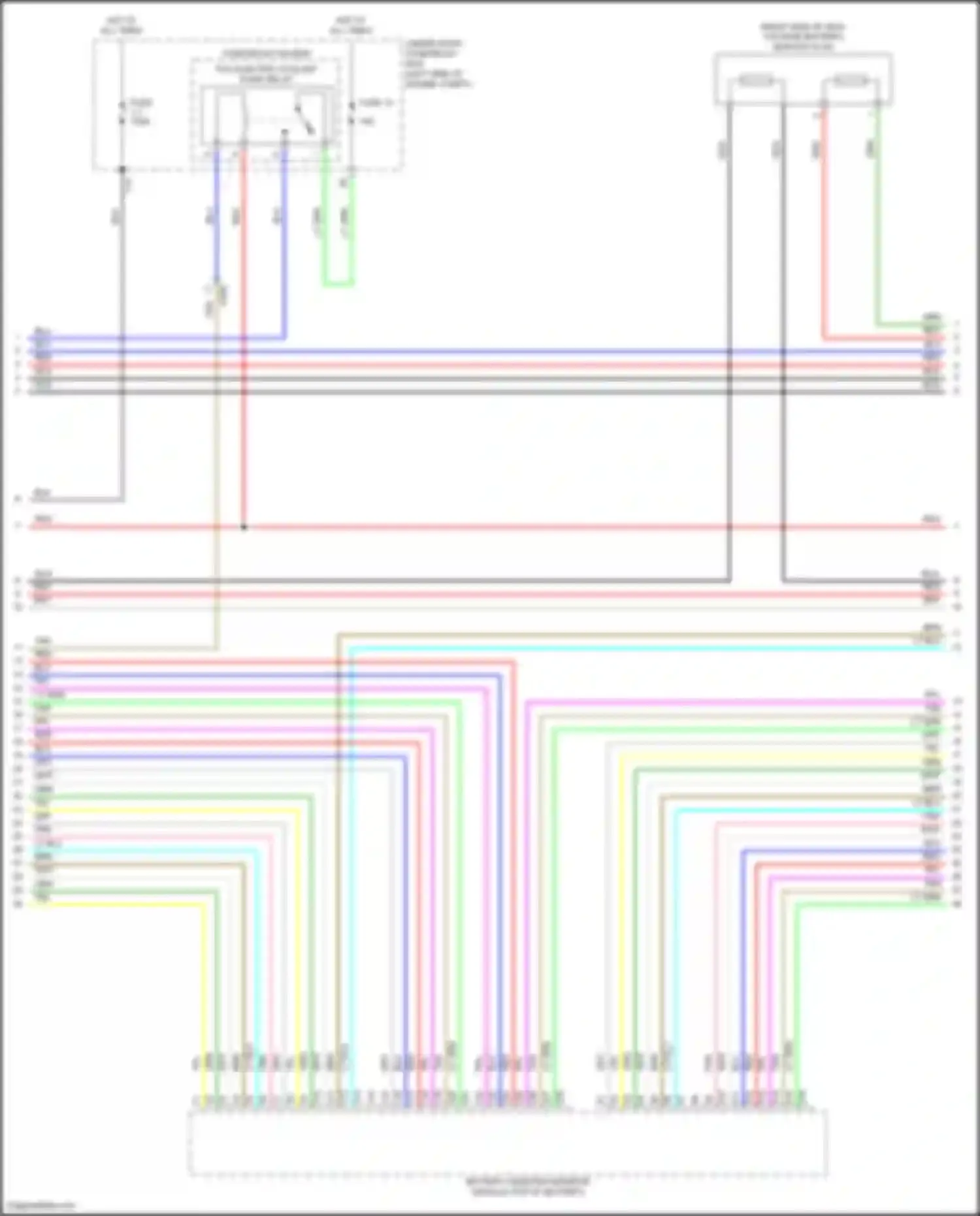 CR-V Honda V facelift (2019-2024): Wiring diagram engine performance 2.0l hybrid, hybrid system circuit (3 of 7)