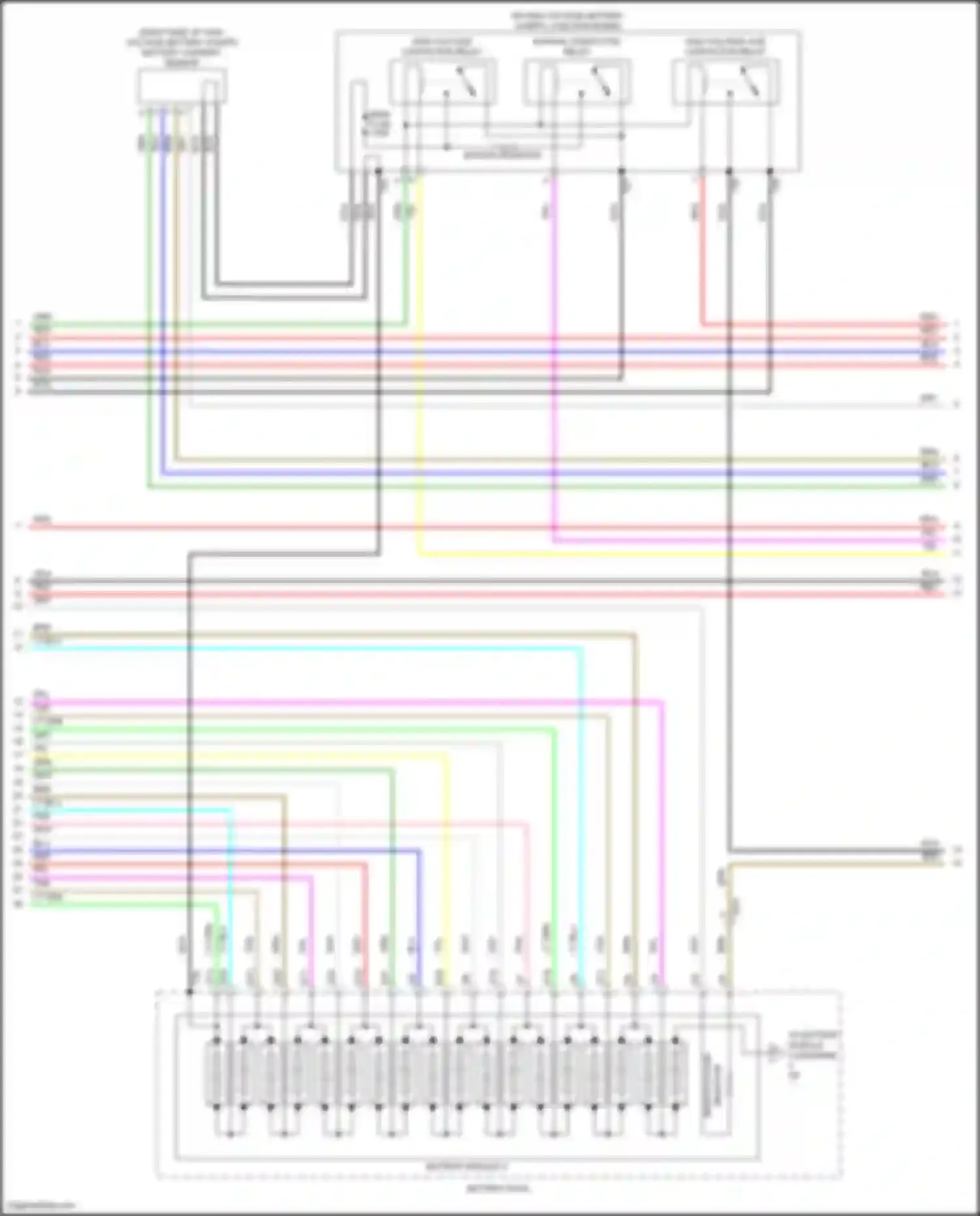 CR-V Honda V facelift (2019-2024): Wiring diagram engine performance 2.0l hybrid, hybrid system circuit (4 of 7)