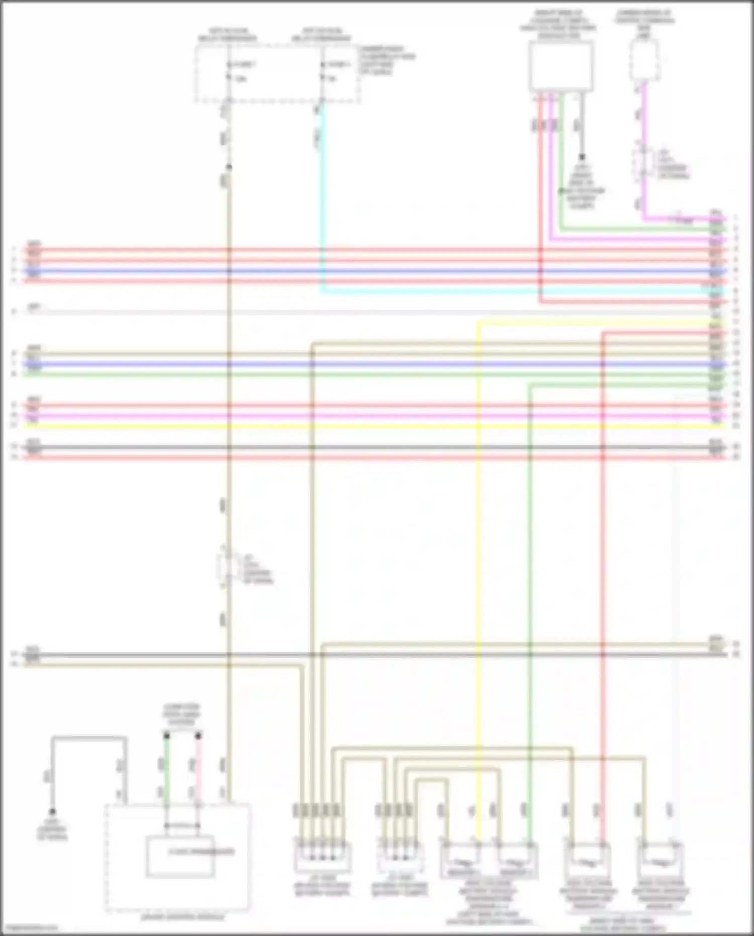 CR-V Honda V facelift (2019-2024): Wiring diagram engine performance 2.0l hybrid, hybrid system circuit (5 of 7)