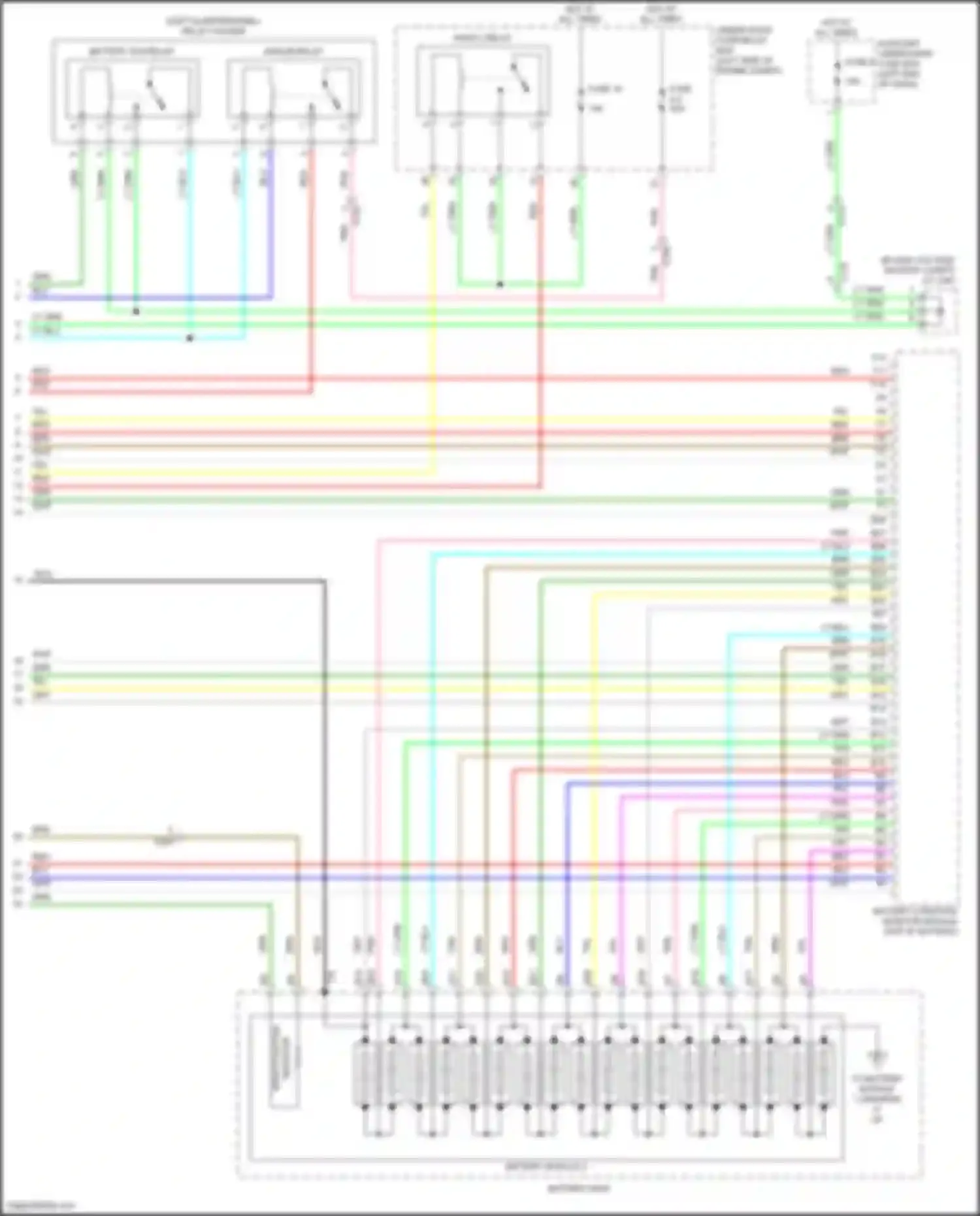 CR-V Honda V facelift (2019-2024): Wiring diagram engine performance 2.0l hybrid, hybrid system circuit (7 of 7)