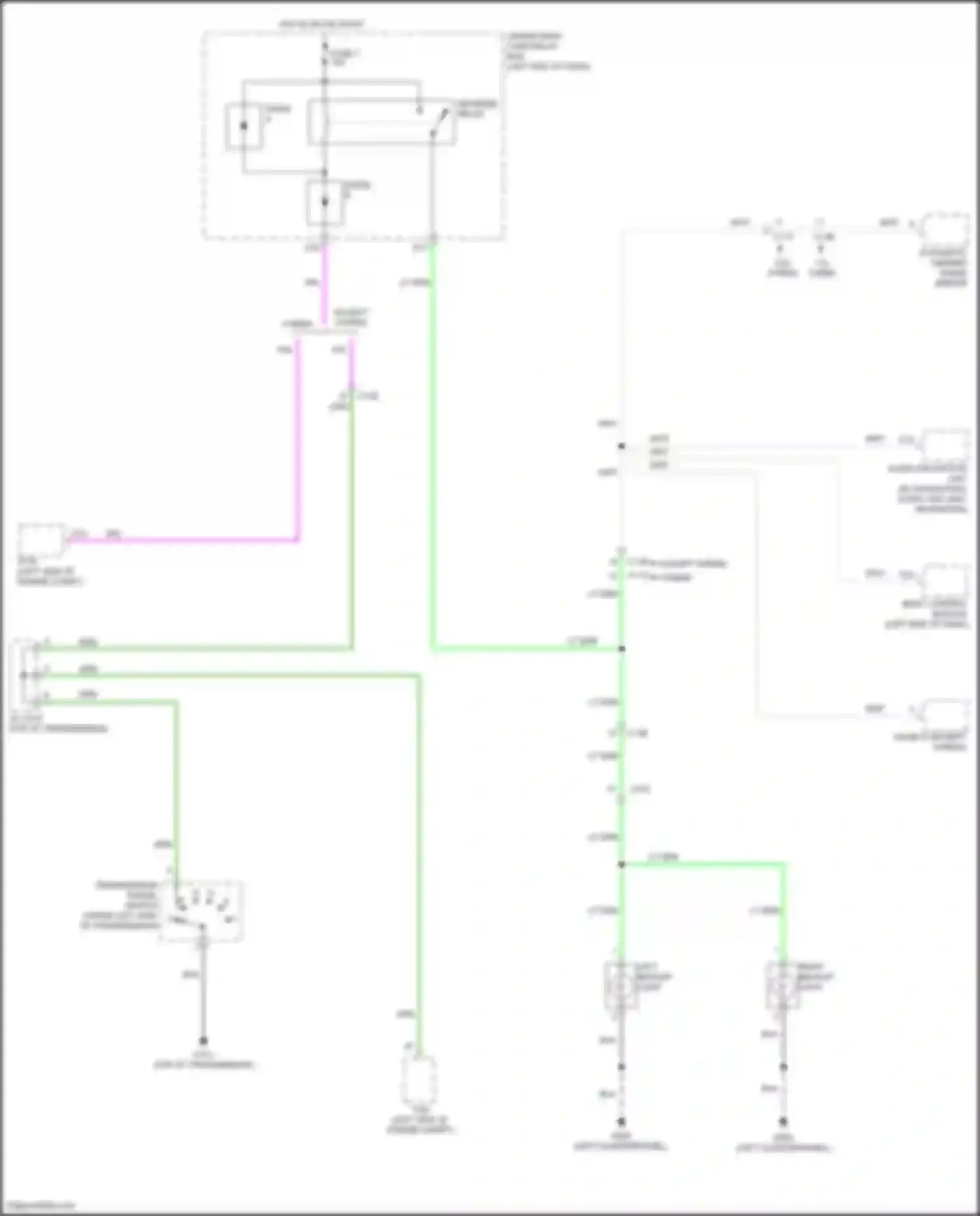 CR-V Honda V facelift (2019-2024): Backup lamps circuit