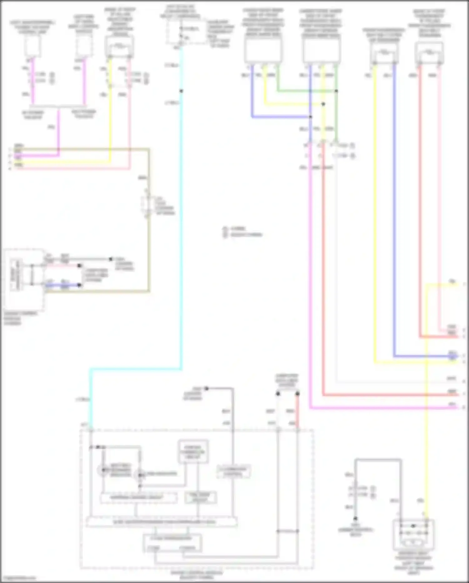 CR-V Honda V facelift (2019-2024): Supplemental restraints circuit (2 of 3)