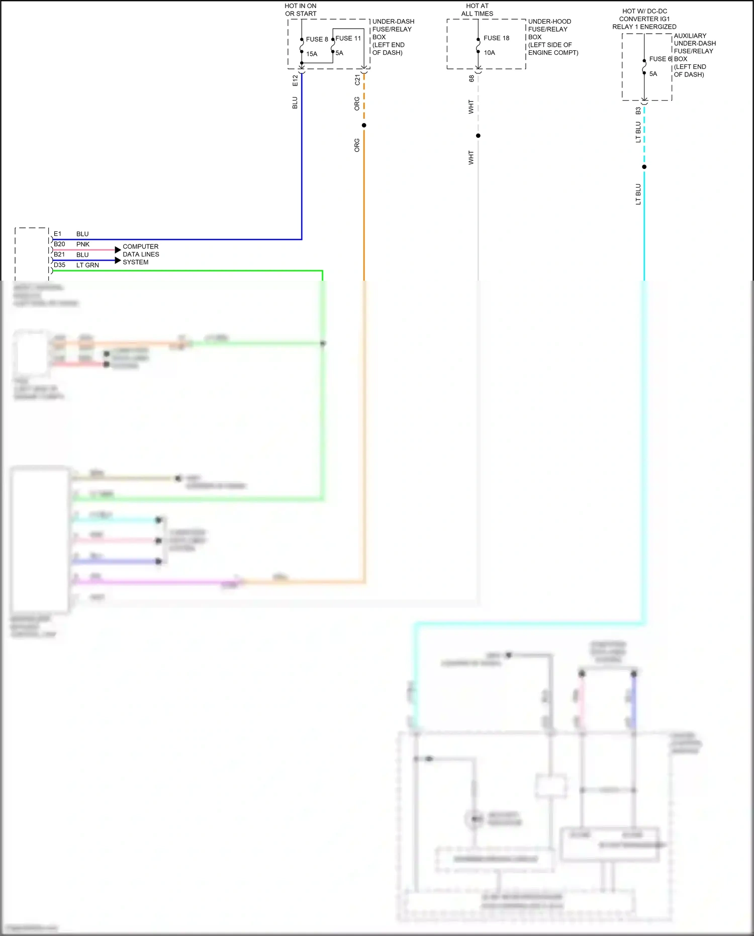 Wiring diagram 32 bit microprocessor for Honda CR-V V facelift (2019-2024) (7 of 10)