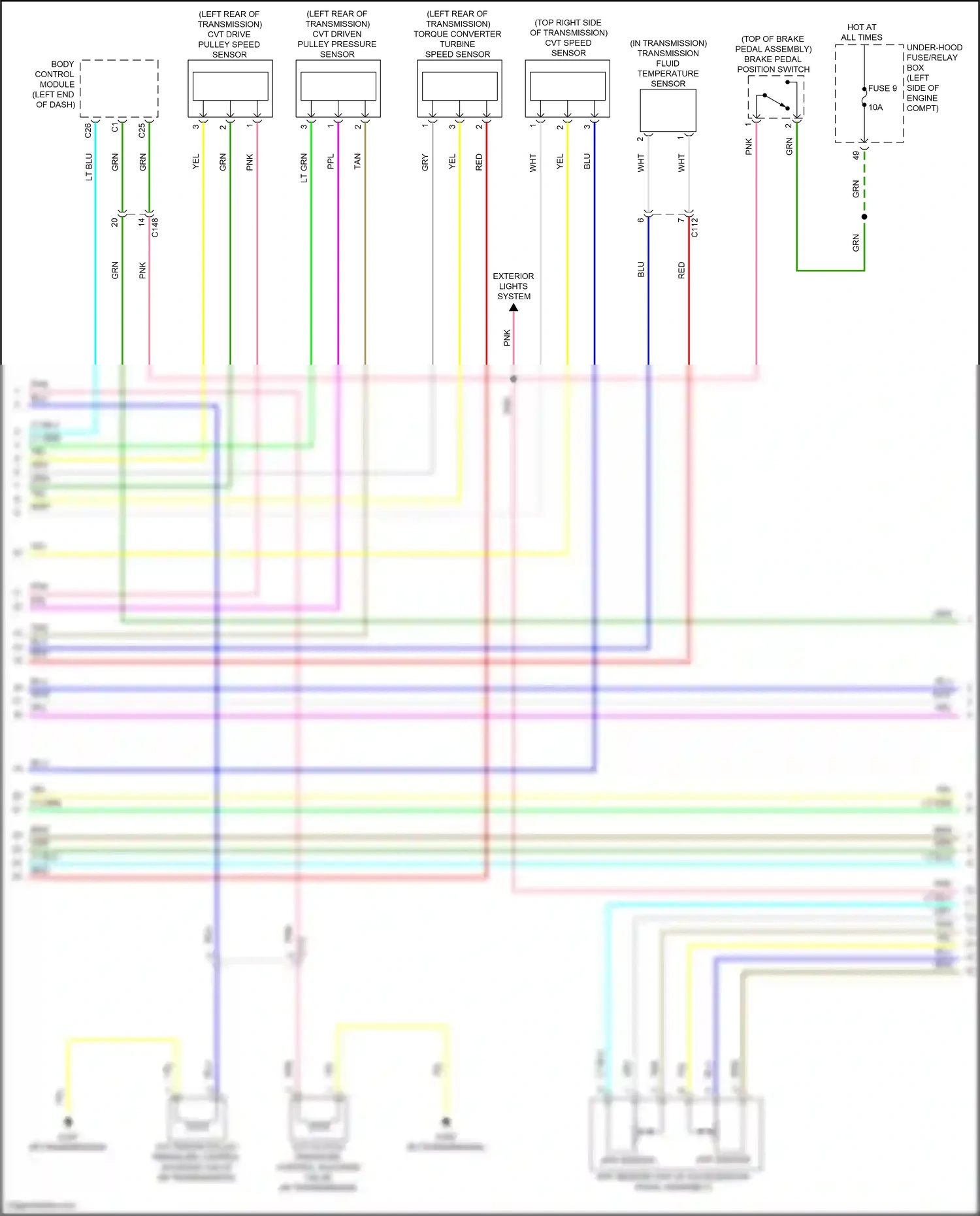 Wiring diagram app sensor a for Honda CR-V V facelift (2019-2024) (1 of 6)