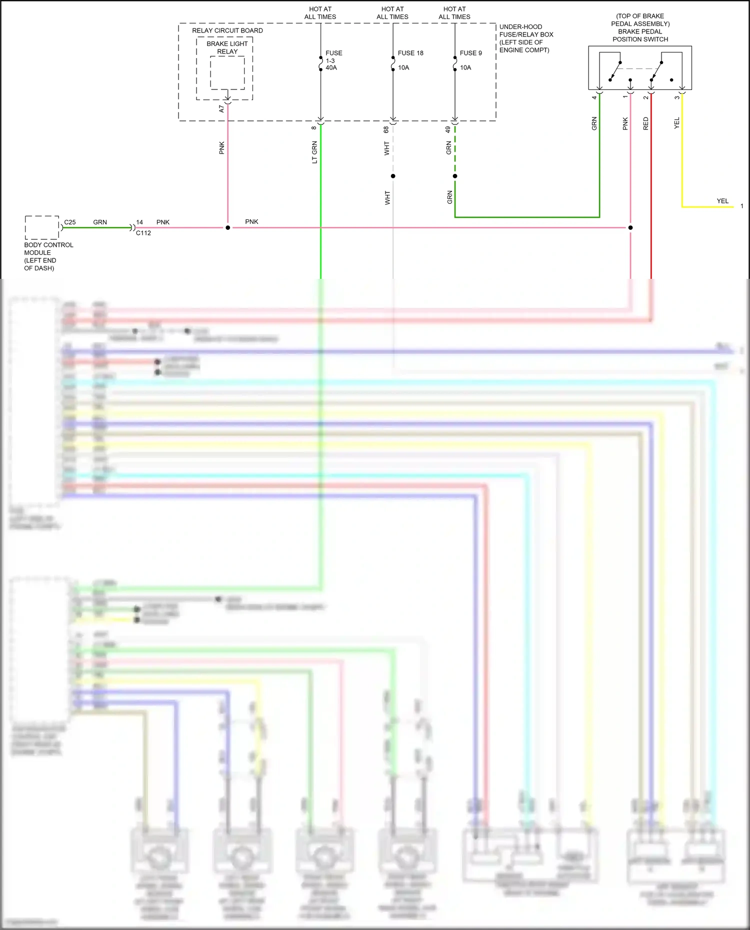 Wiring diagram app sensor a for Honda CR-V V facelift (2019-2024) (3 of 6)