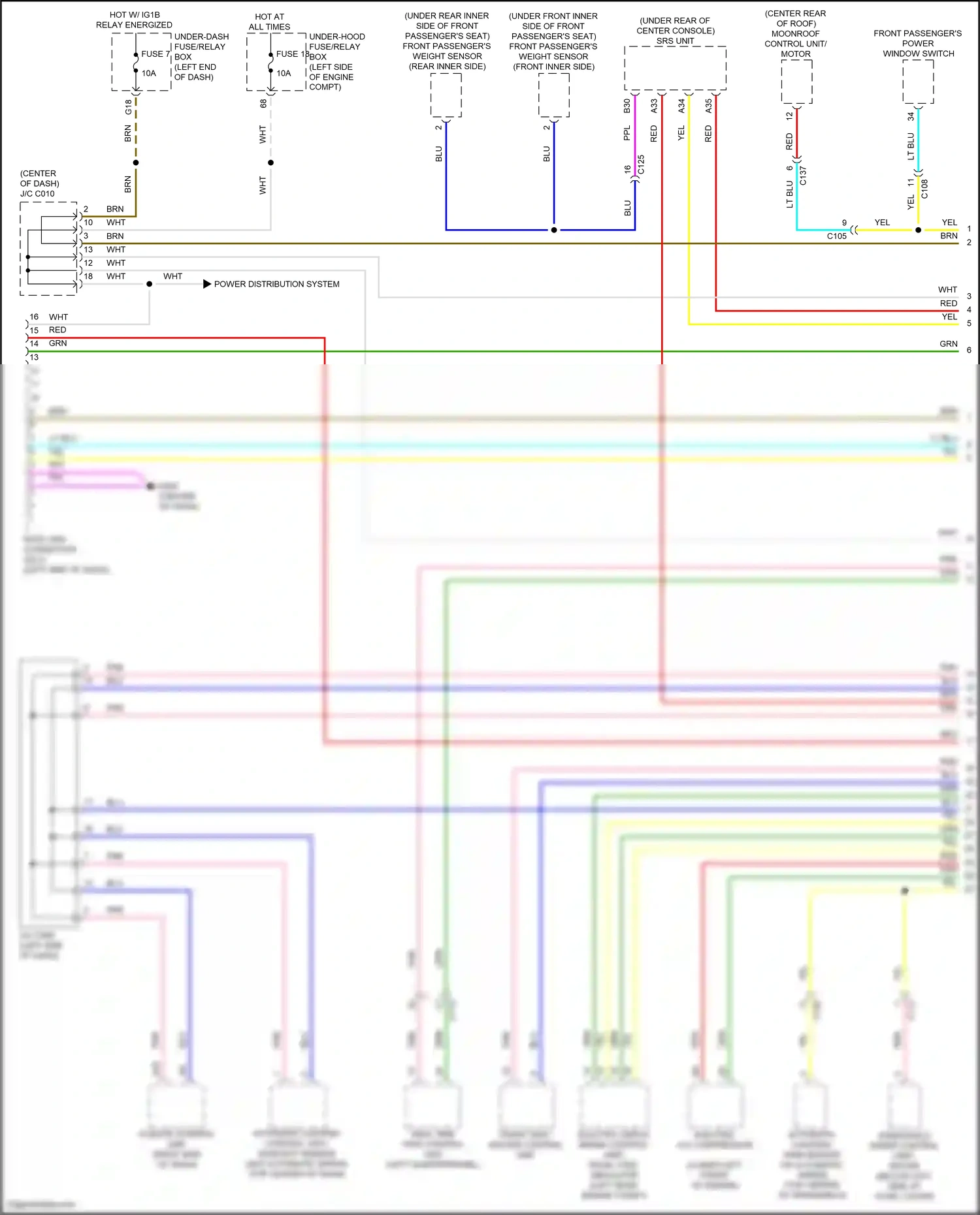 Wiring diagram automatic lighting control unit/ sunlight sensor for Honda CR-V V facelift (2019-2024) (3 of 9)