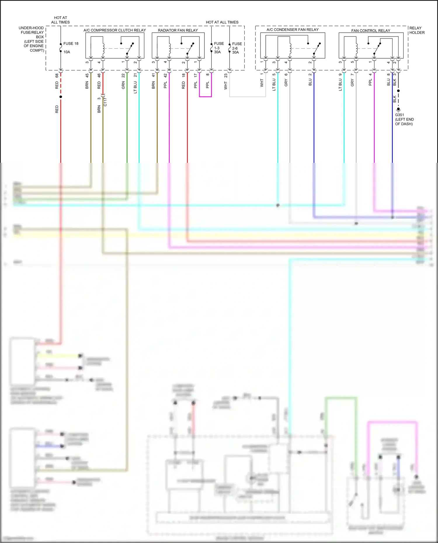 Wiring diagram automatic lighting/ rain sensor for Honda CR-V V facelift (2019-2024) (11 of 12)