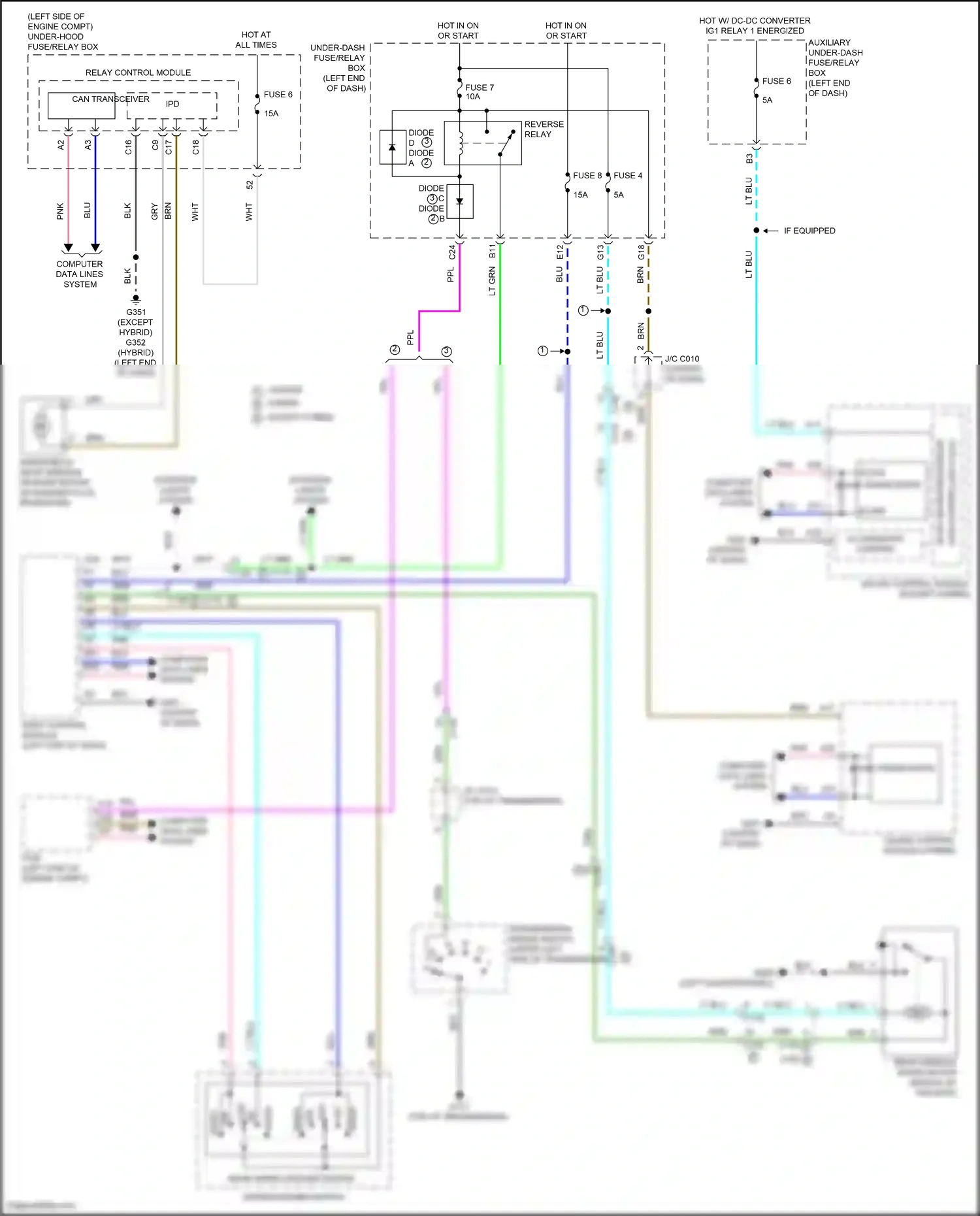Wiring diagram body control module for Honda CR-V V facelift (2019-2024) (49 of 51)