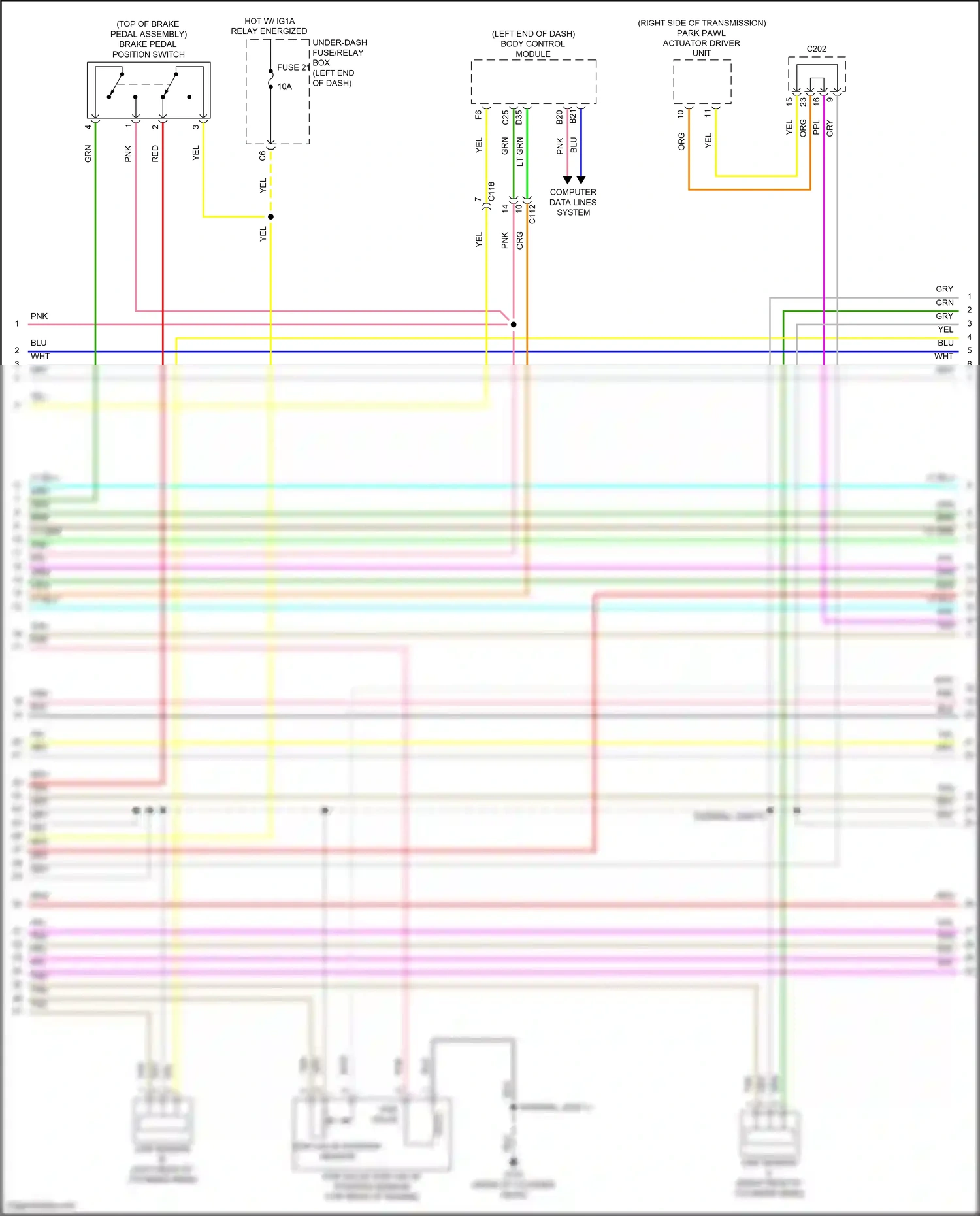 Wiring diagram body control module for Honda CR-V V facelift (2019-2024) (51 of 51)
