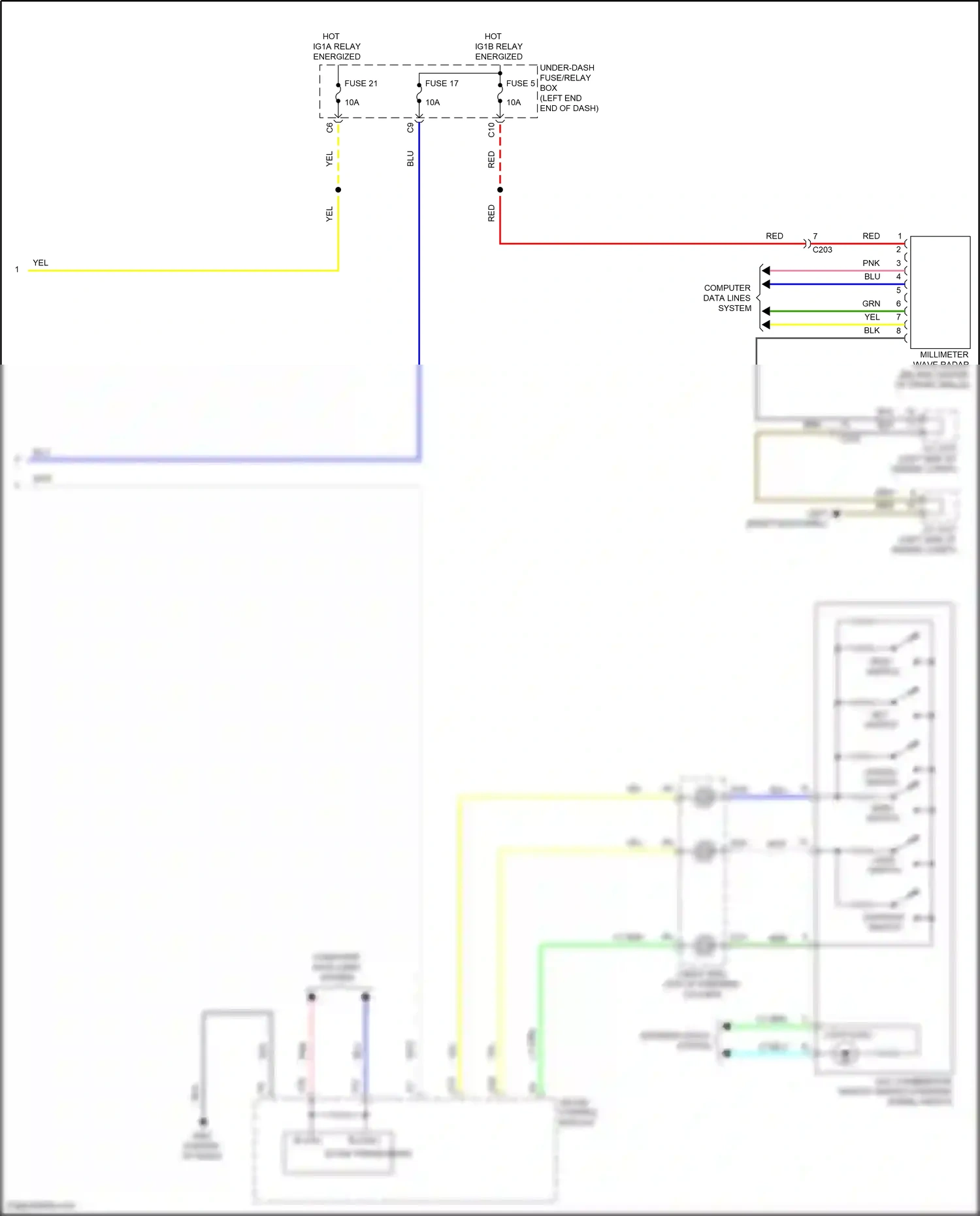 Wiring diagram cancel switch for Honda CR-V V facelift (2019-2024) (2 of 2)