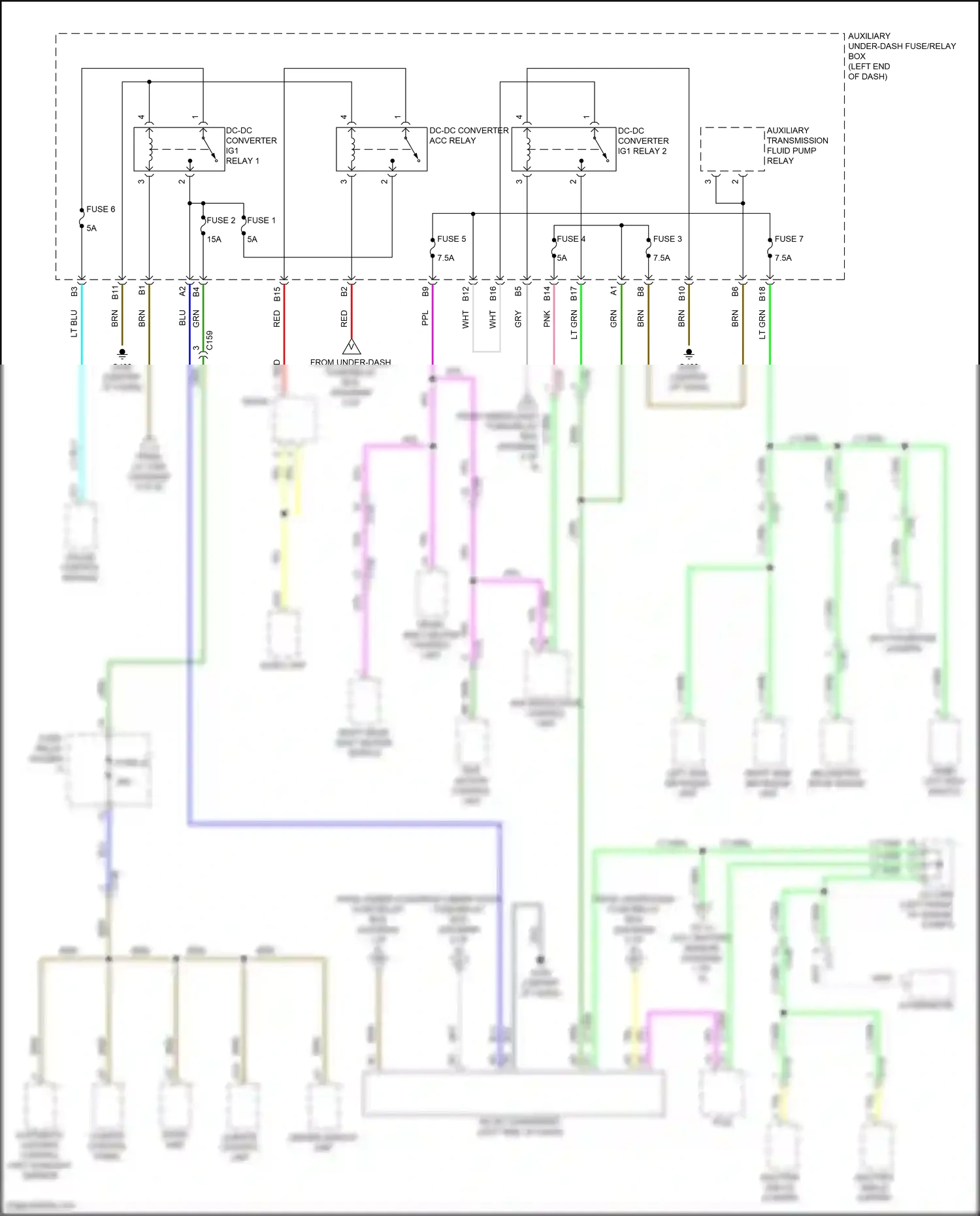 Wiring diagram climate control unit for Honda CR-V V facelift (2019-2024) (9 of 12)