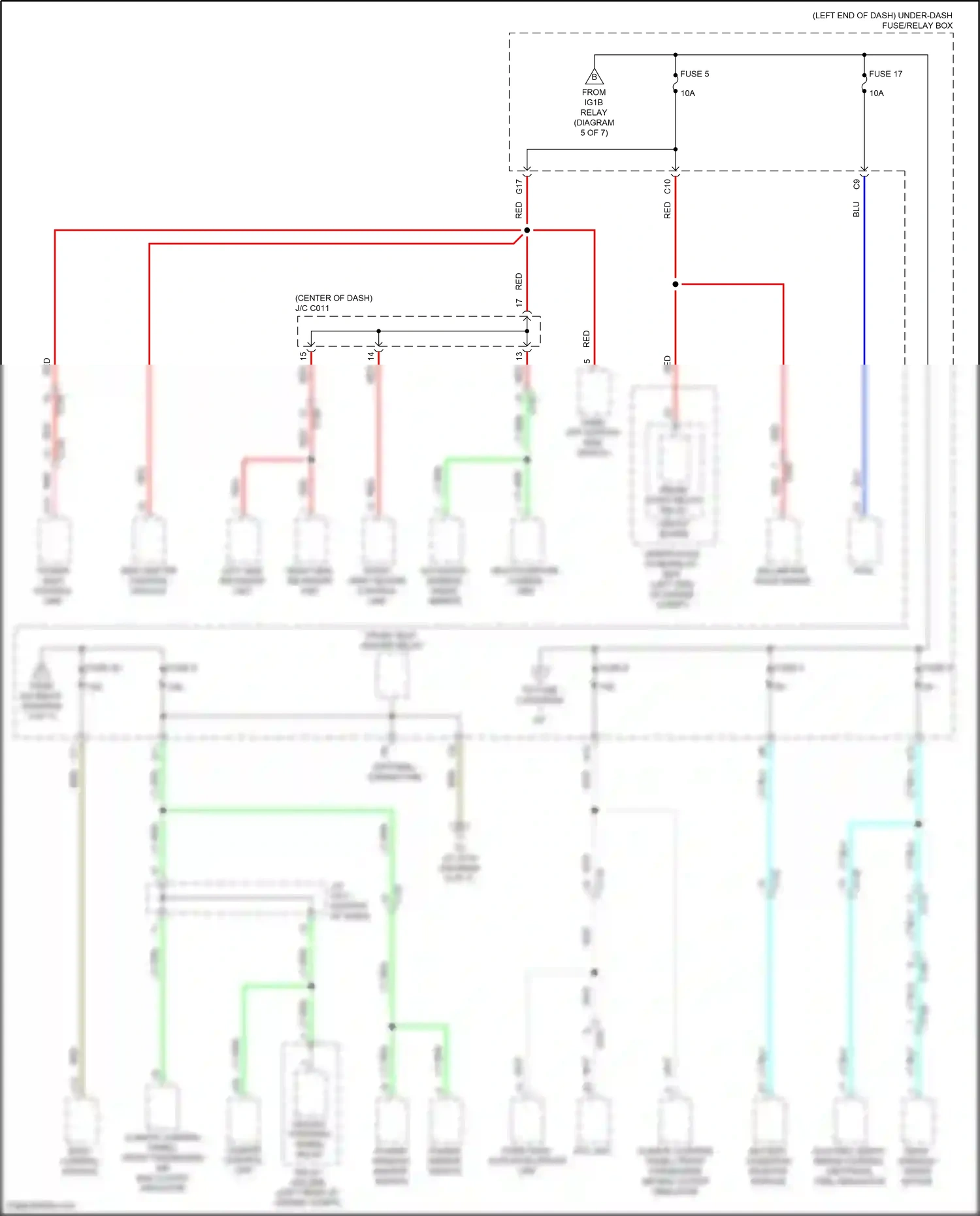 Wiring diagram climate control unit for Honda CR-V V facelift (2019-2024) (10 of 12)