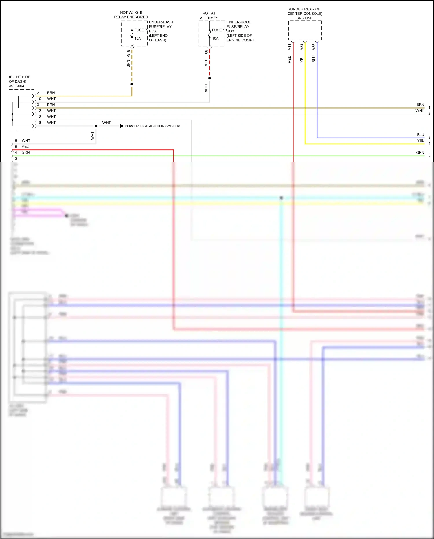 Wiring diagram climate control unit for Honda CR-V V facelift (2019-2024) (1 of 12)