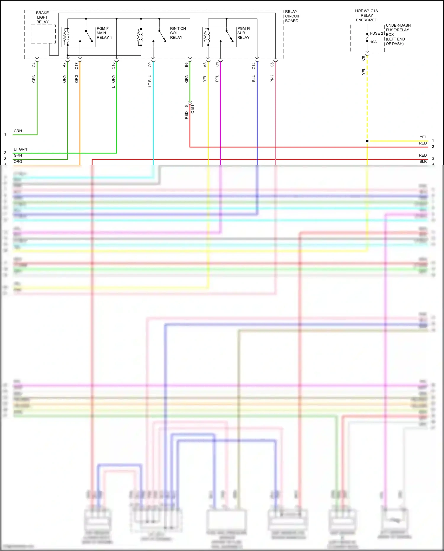 Wiring diagram cmp sensor b for Honda CR-V V facelift (2019-2024) (1 of 2)